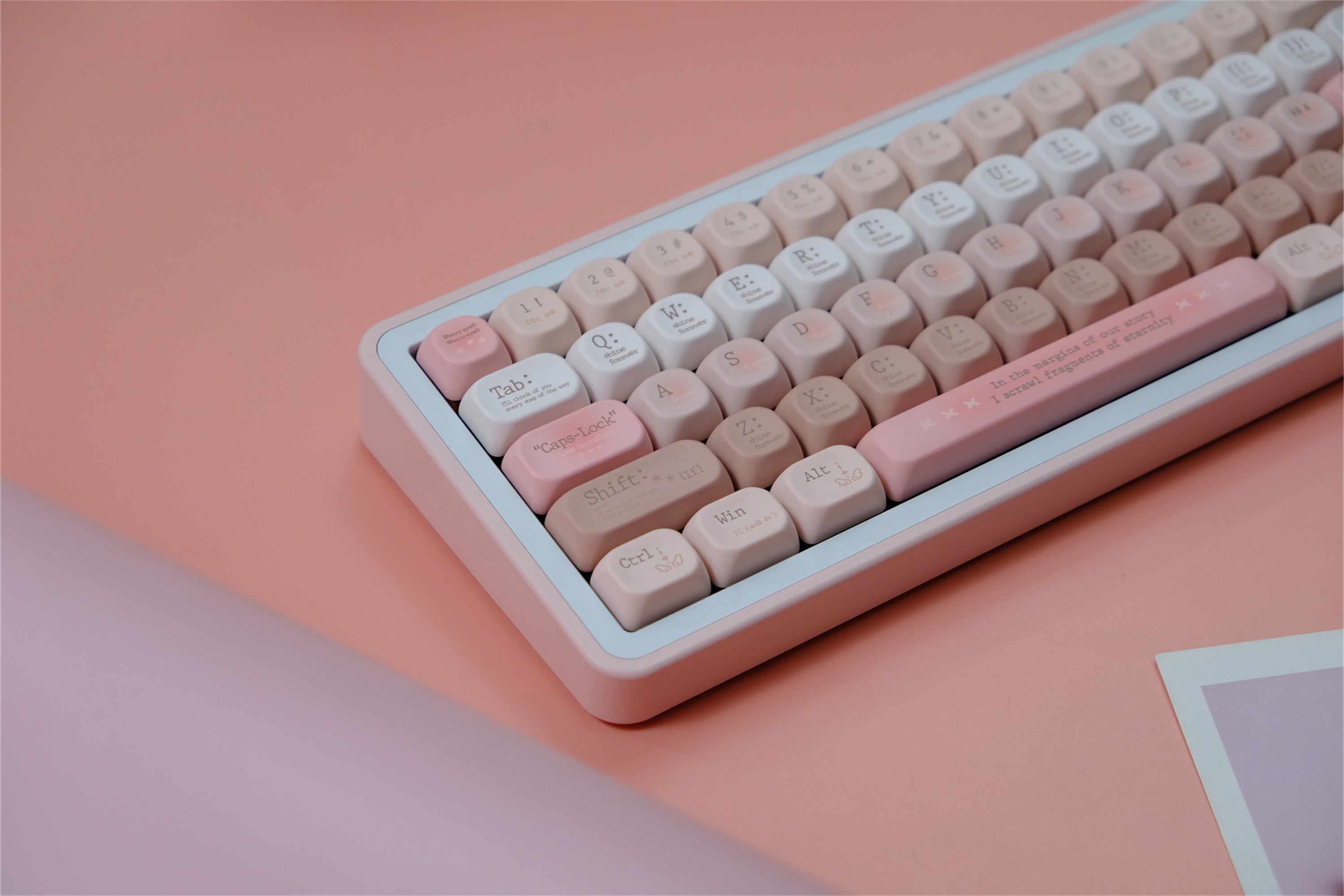 Tipsy Romantic Pink keycaps