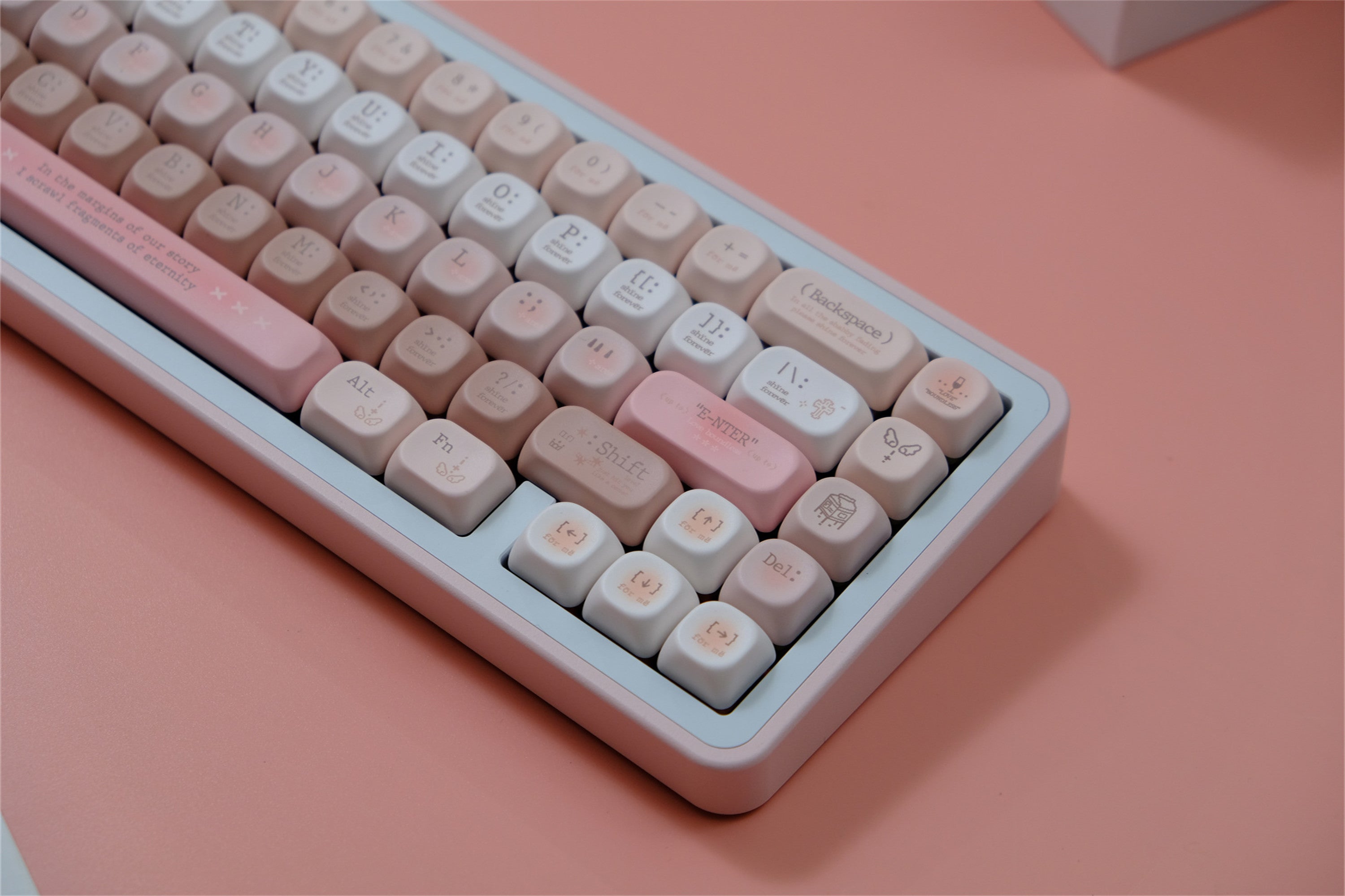 Tipsy Romantic Pink keycaps