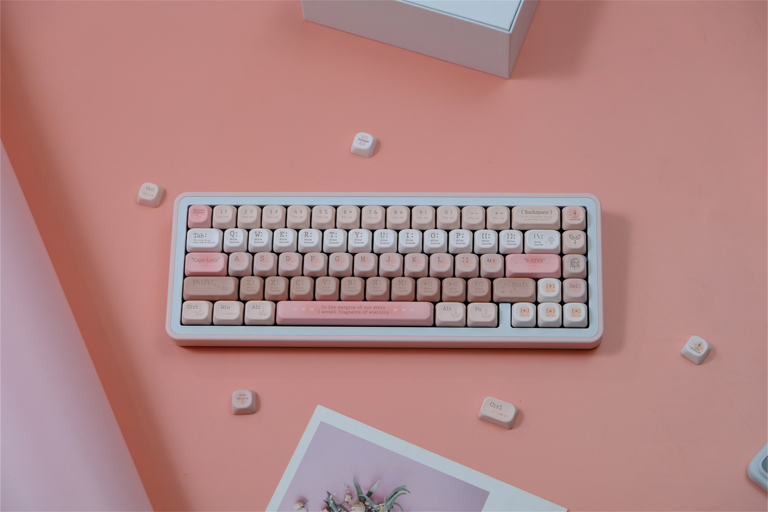 Tipsy Romantic Pink keycaps