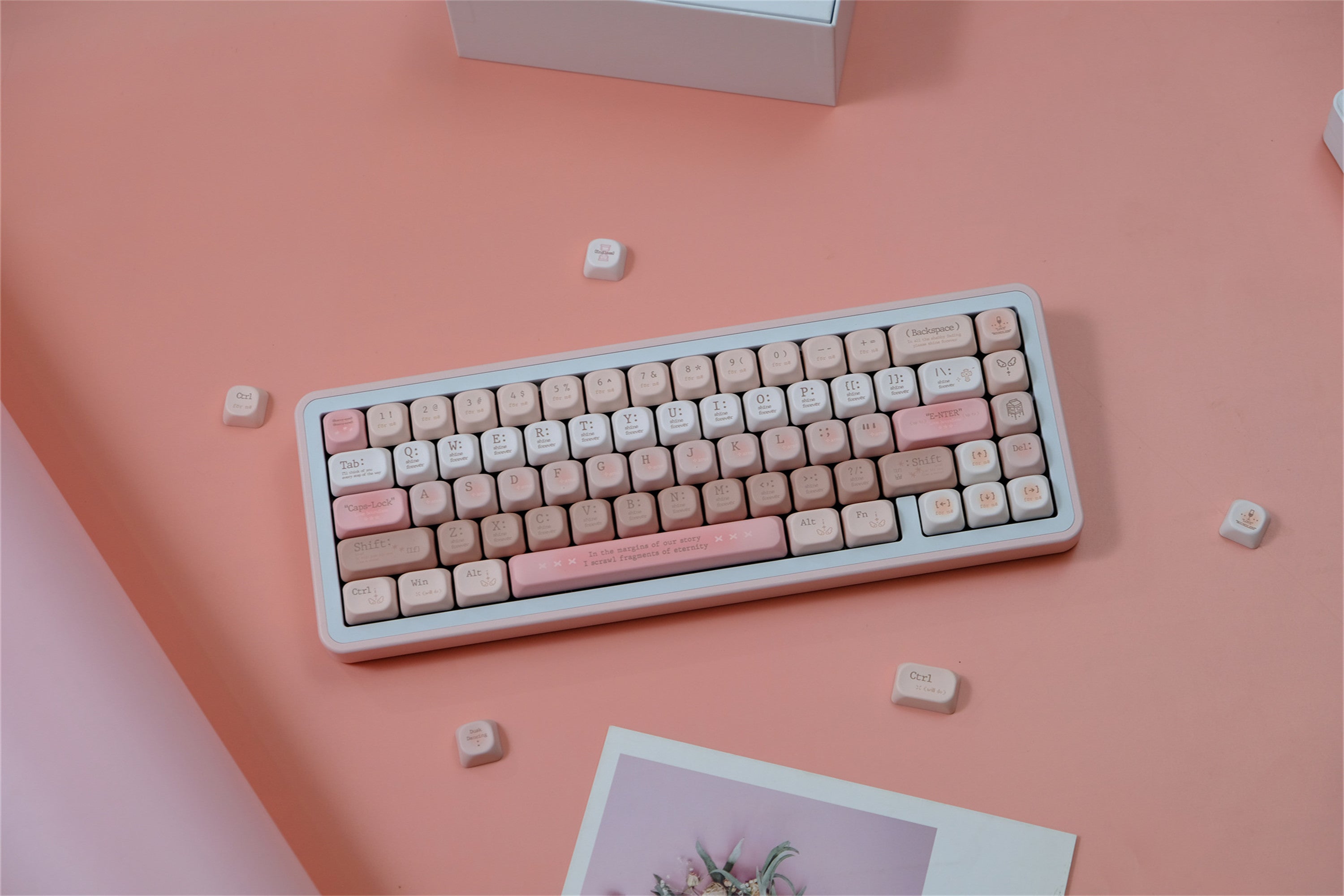 Tipsy Romantic Pink keycaps