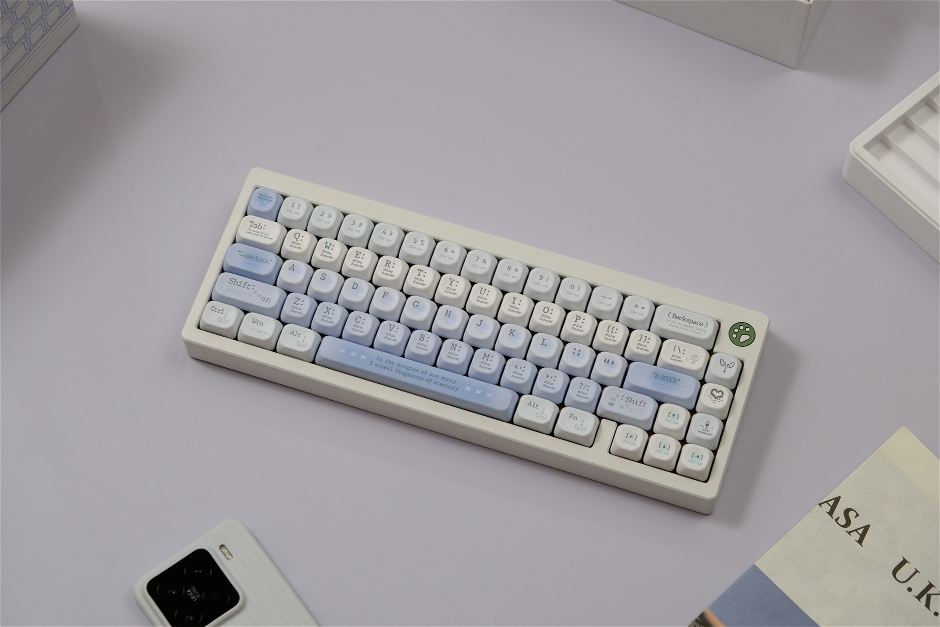 Tipsy Romantic Blue keycaps