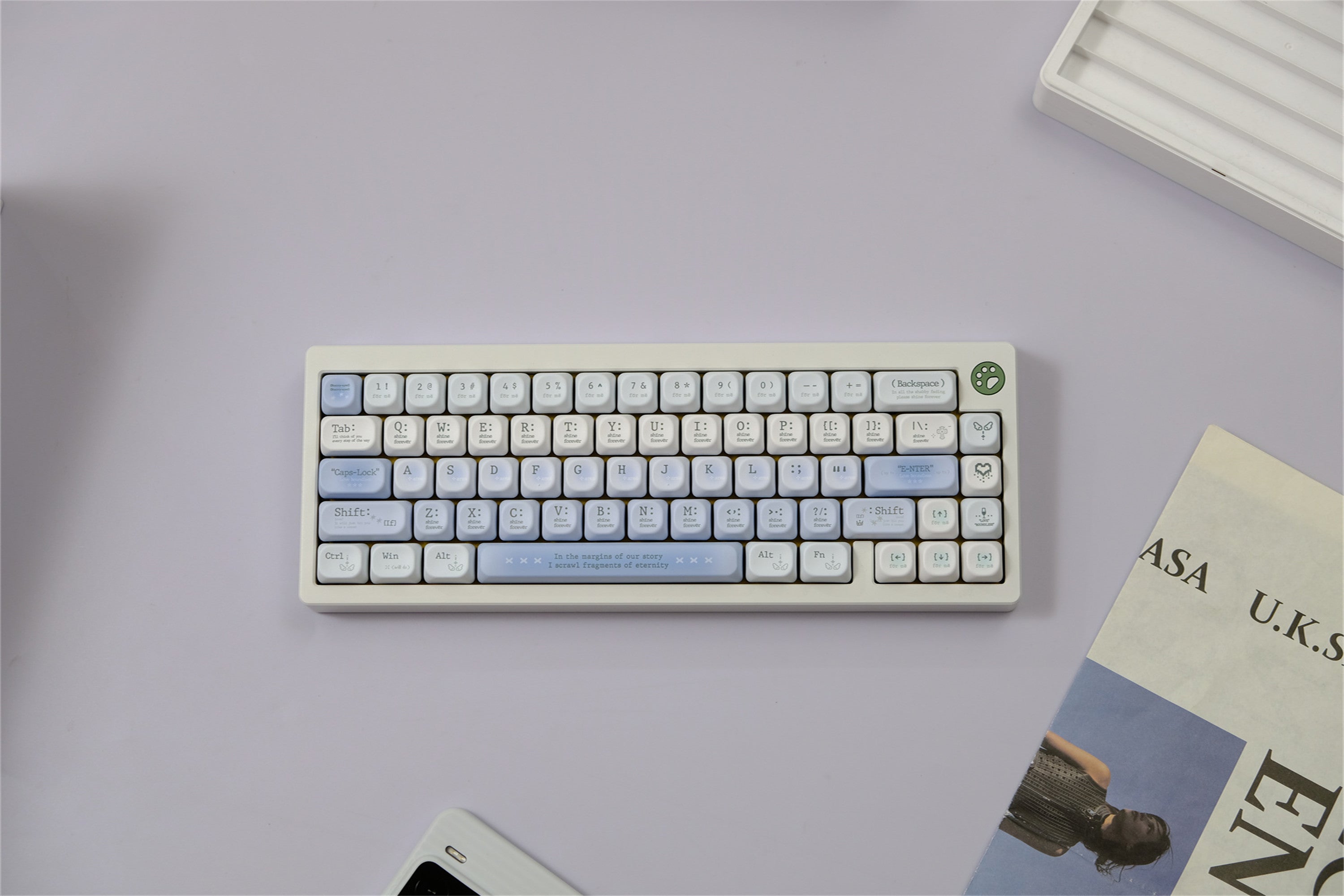 Tipsy Romantic Blue keycaps