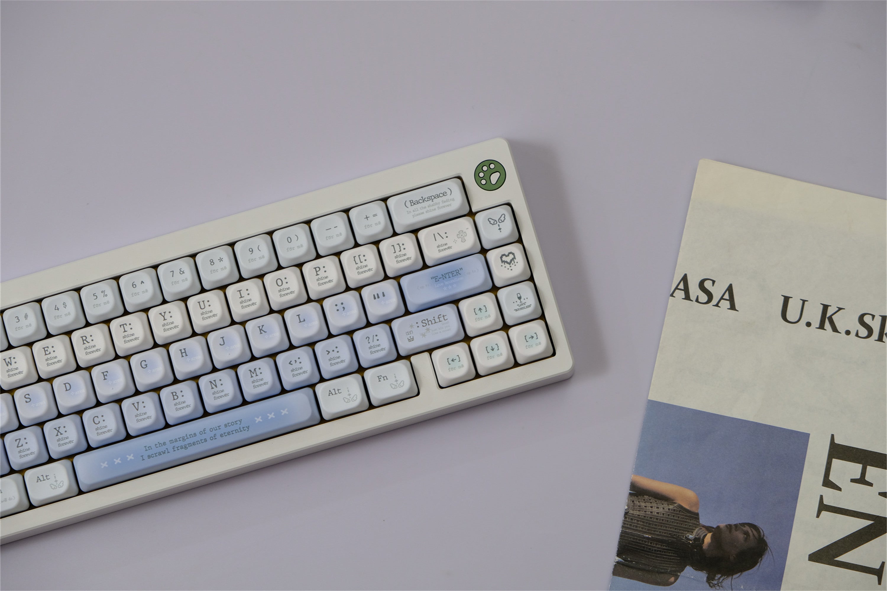 Tipsy Romantic Blue keycaps