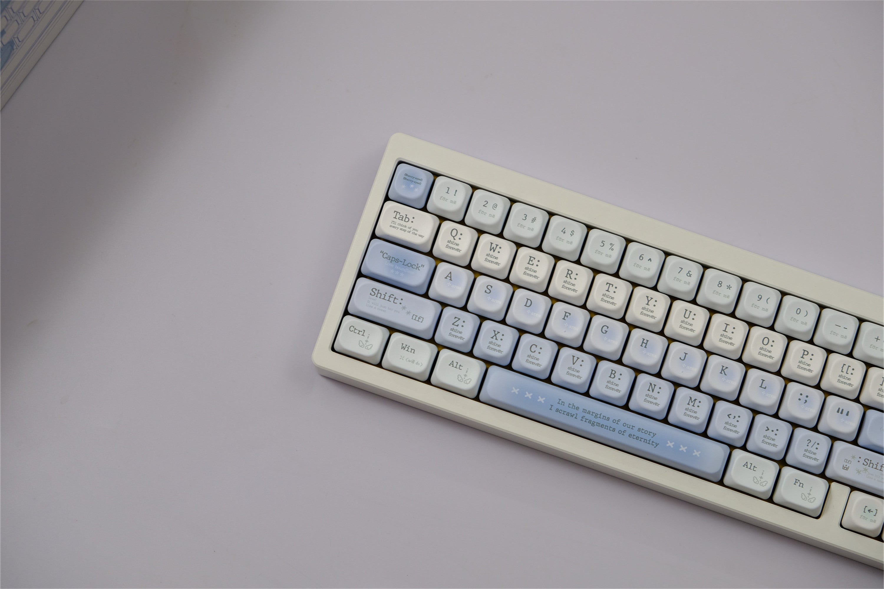 Tipsy Romantic Blue keycaps