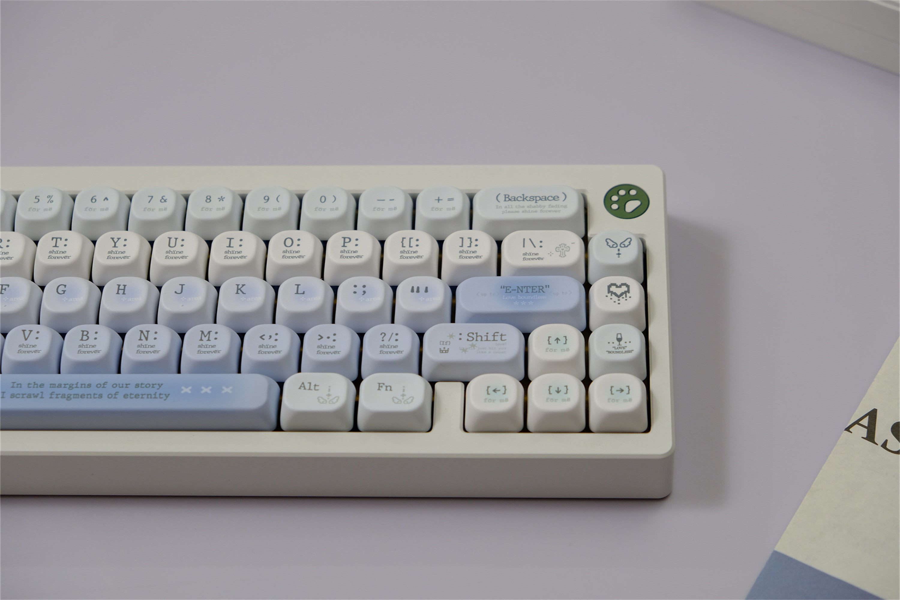 Tipsy Romantic Blue keycaps