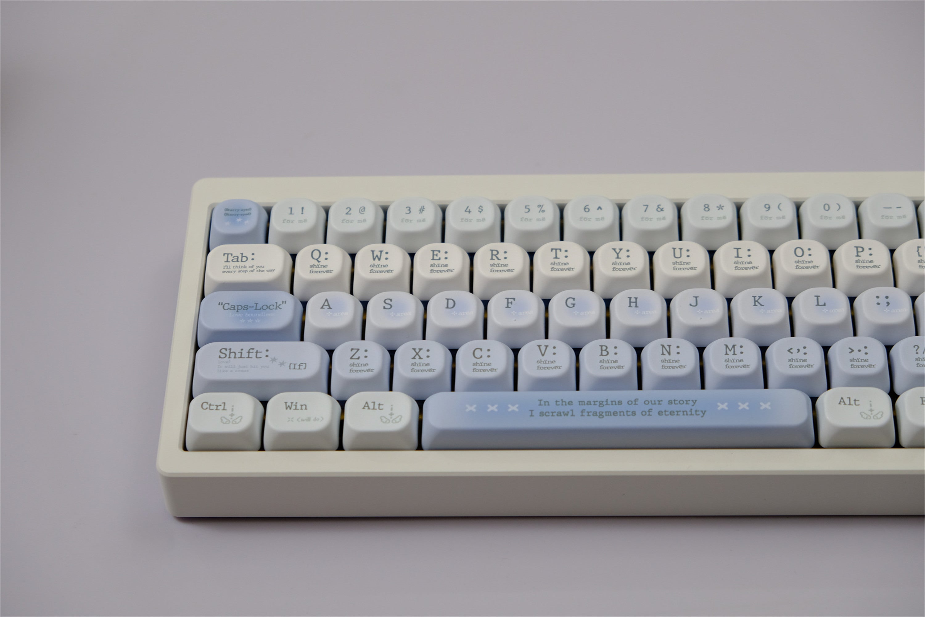 Tipsy Romantic Blue keycaps