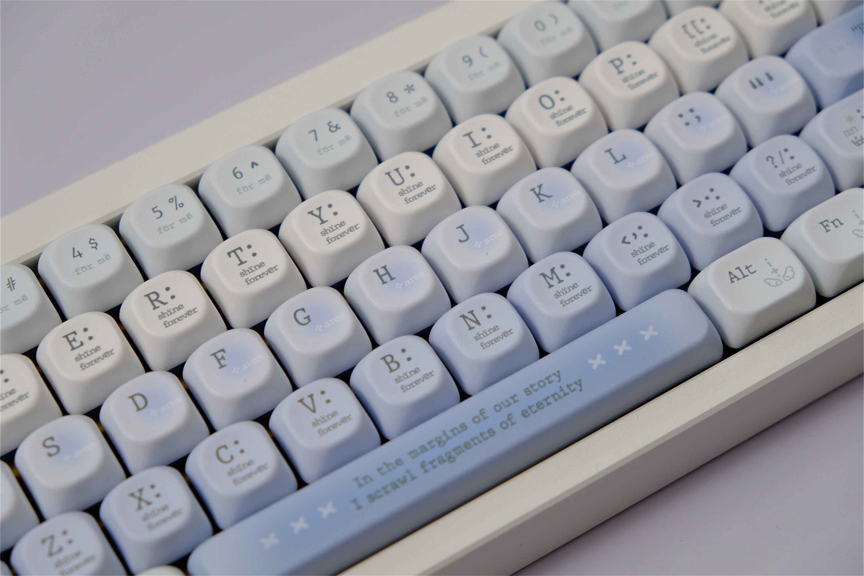 Tipsy Romantic Blue keycaps