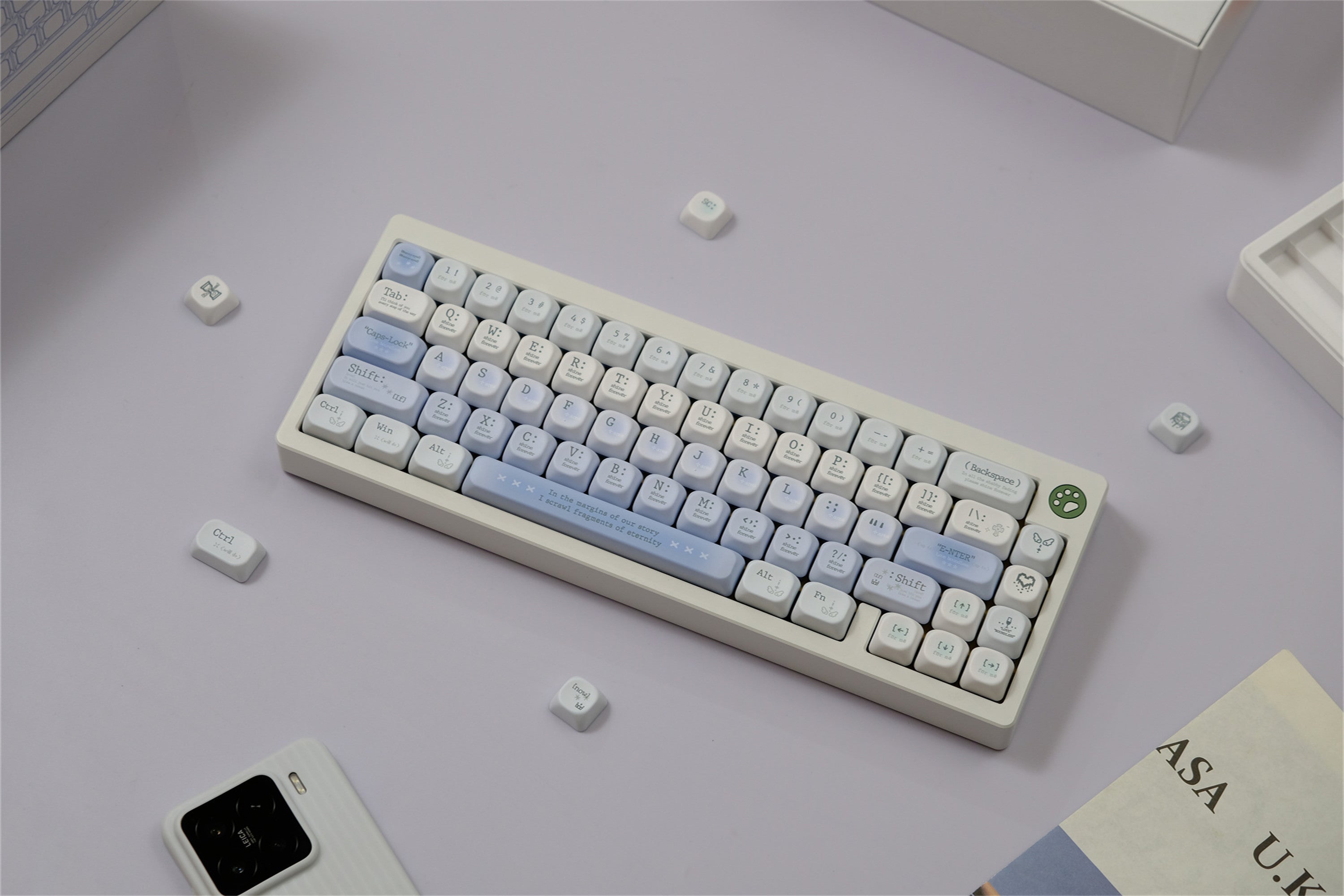 Tipsy Romantic Blue keycaps
