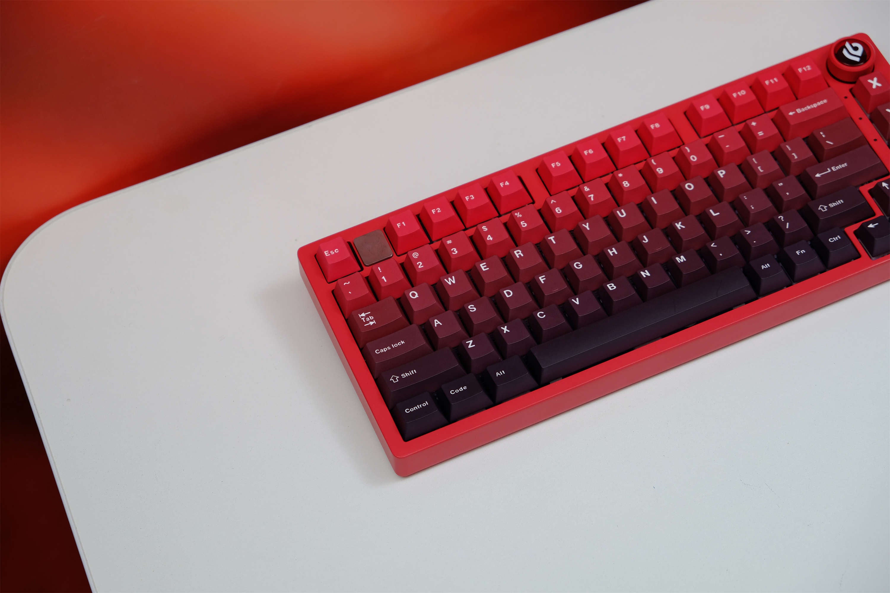Red Black gradient keycaps