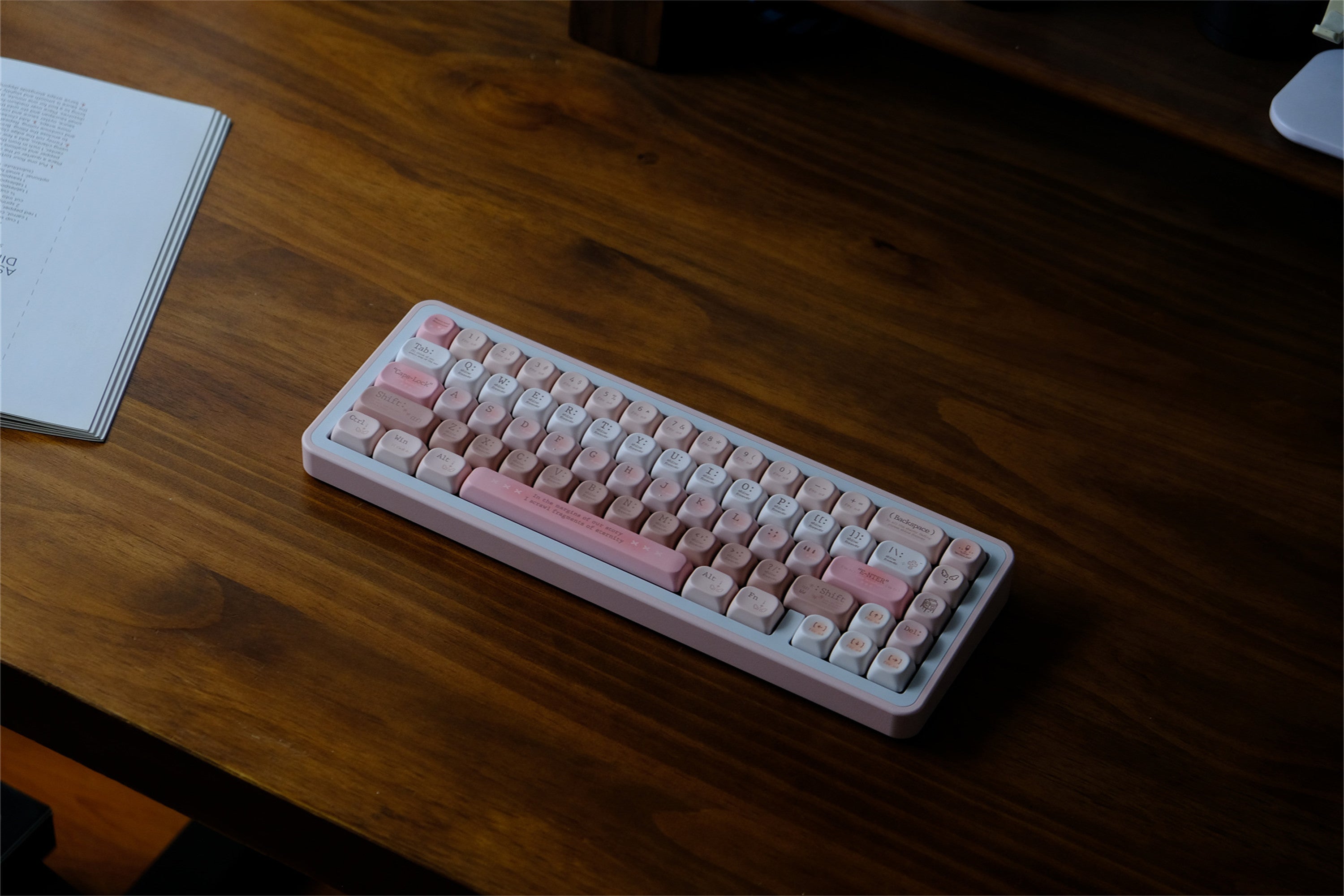 Tipsy Romantic Pink keycaps