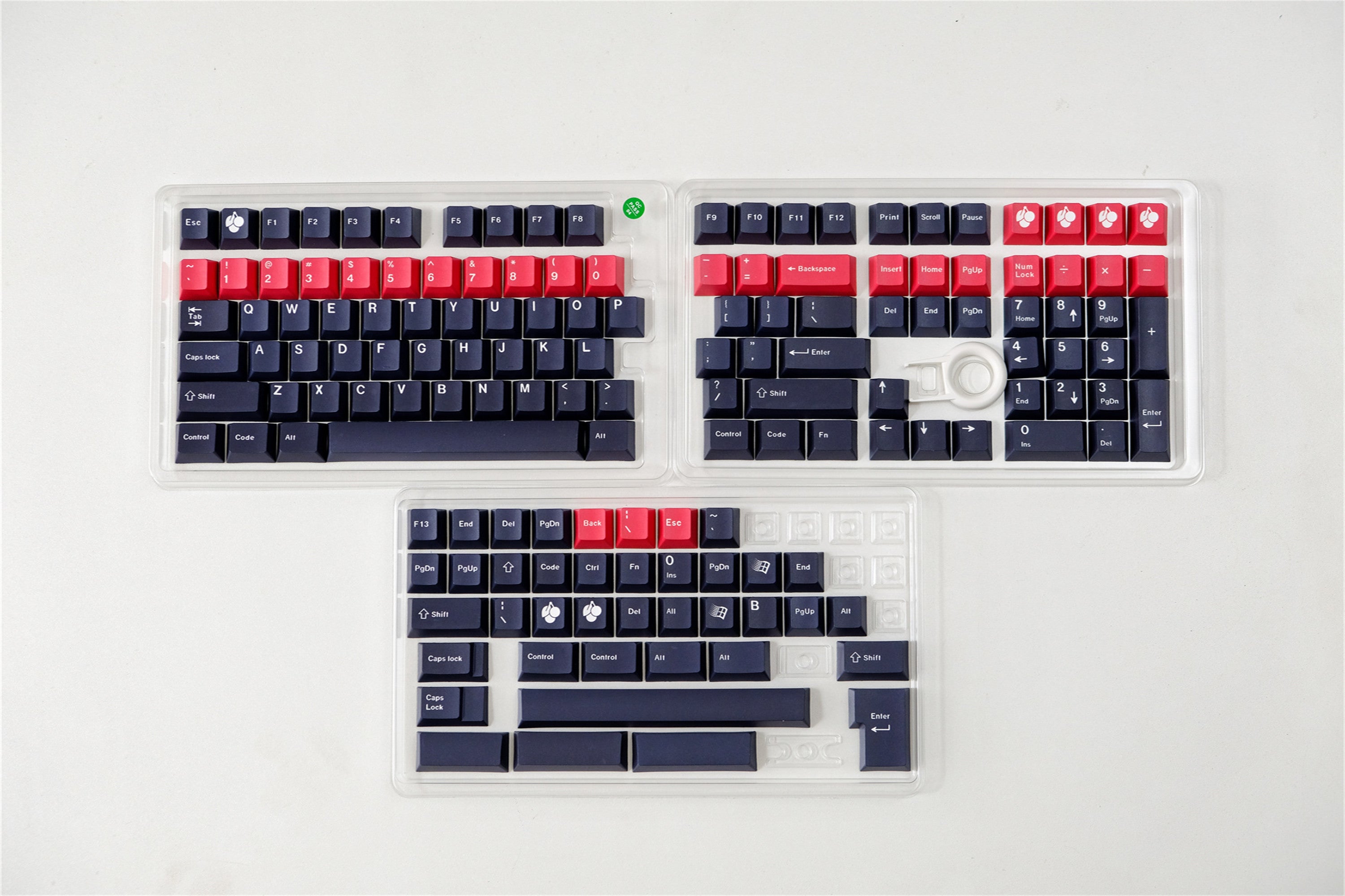 Red Alert Black Keycaps
