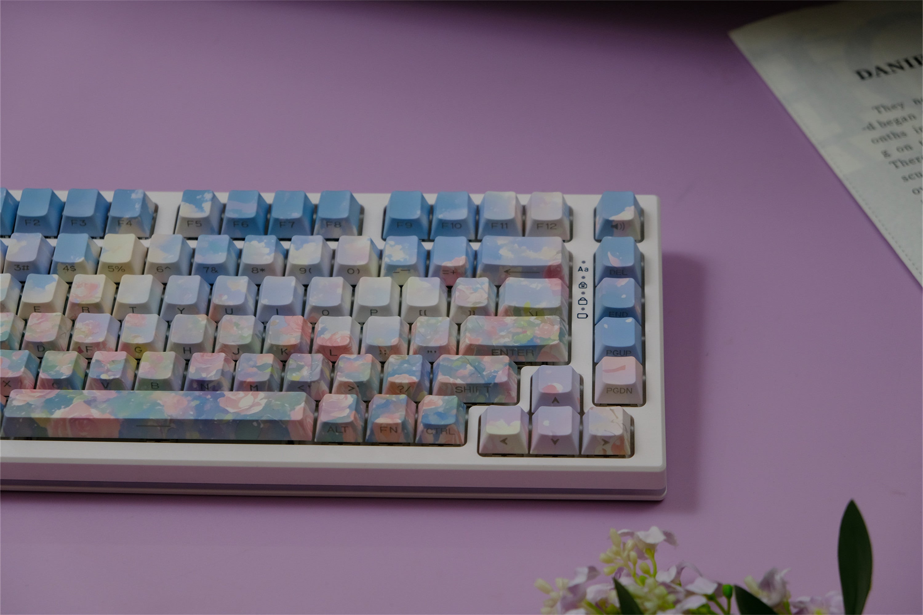 Rose Garden Side Backlight Keycaps
