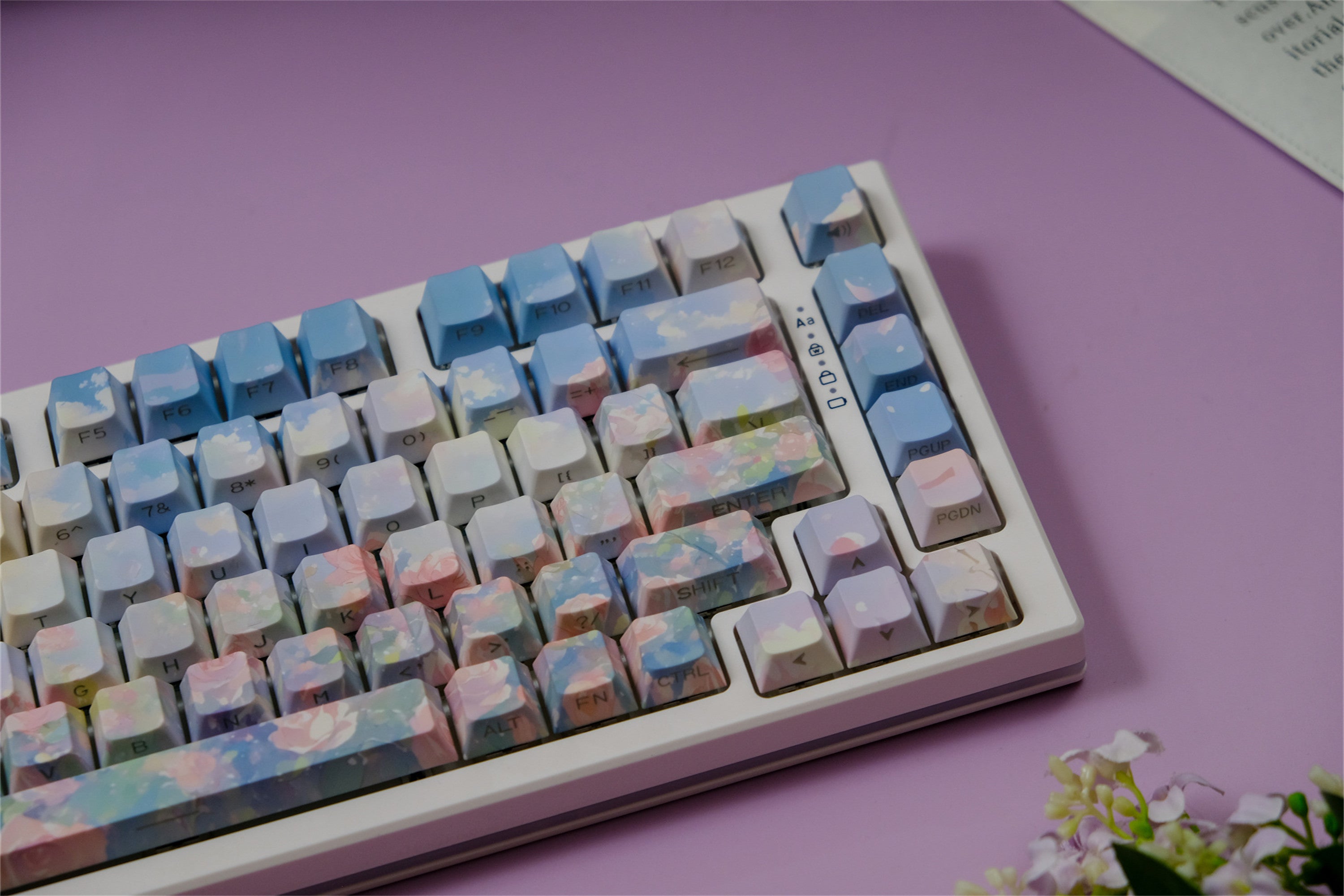 Rose Garden Side Backlight Keycaps