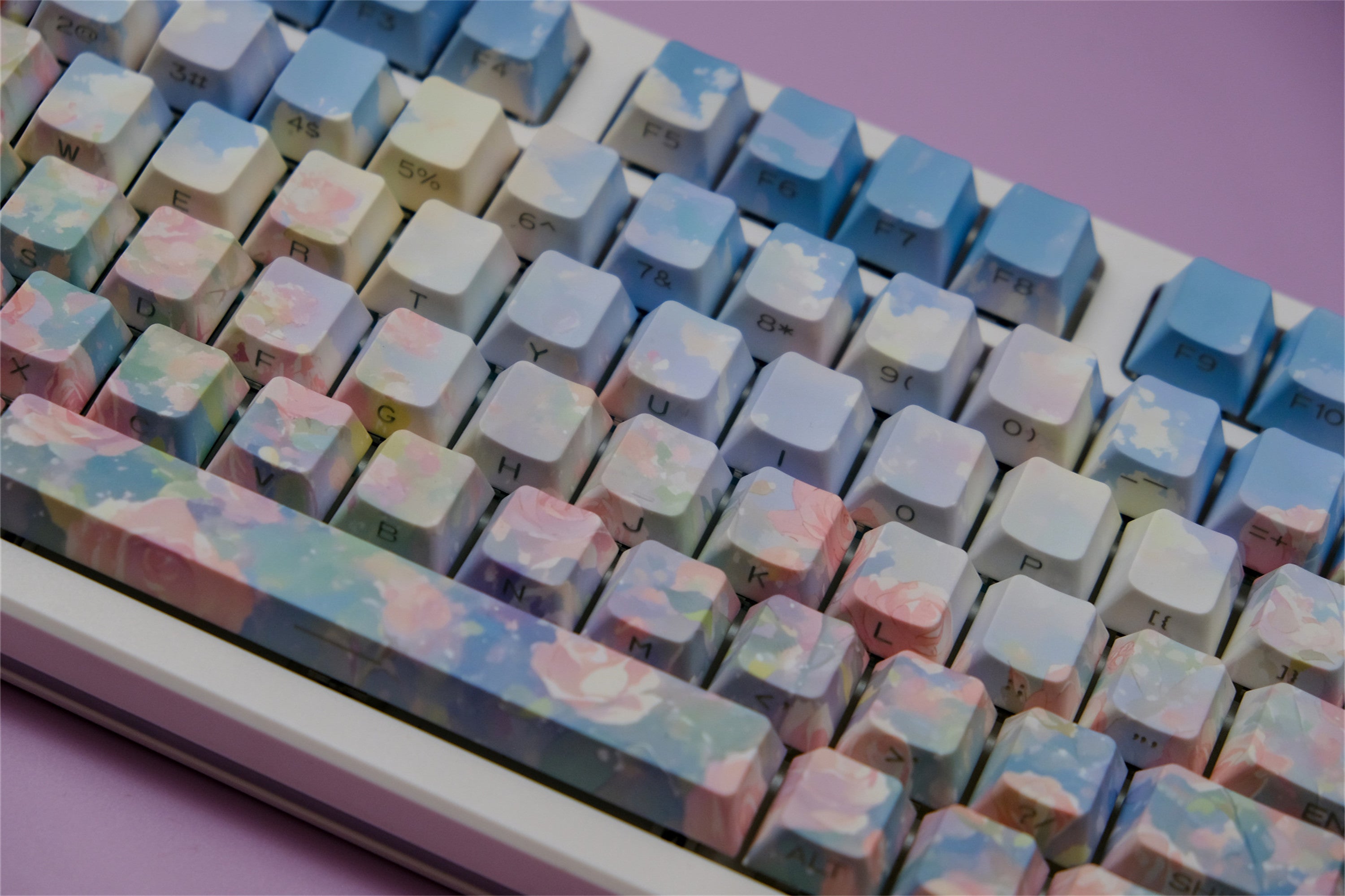 Rose Garden Side Backlight Keycaps