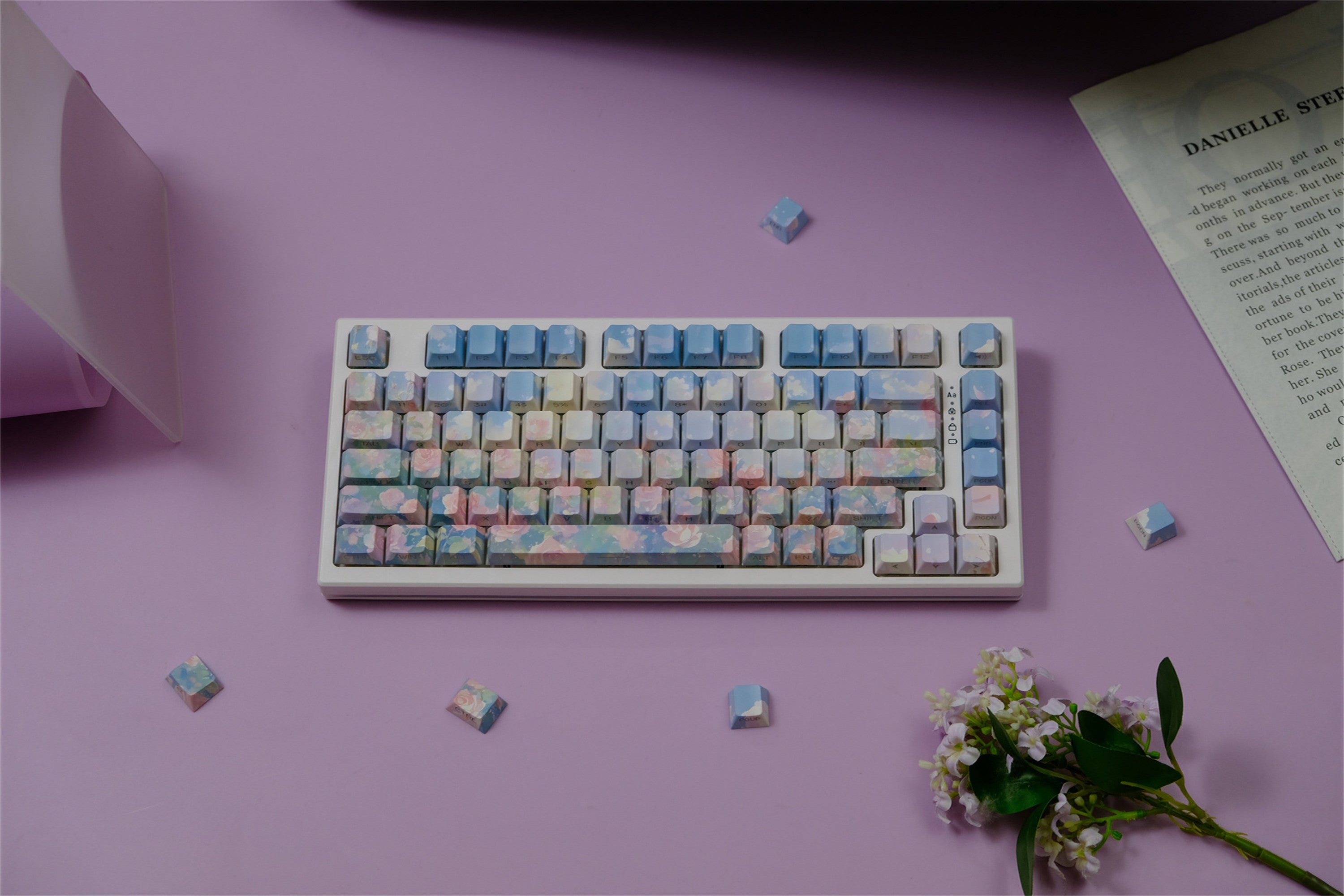 Rose Garden Side Backlight Keycaps