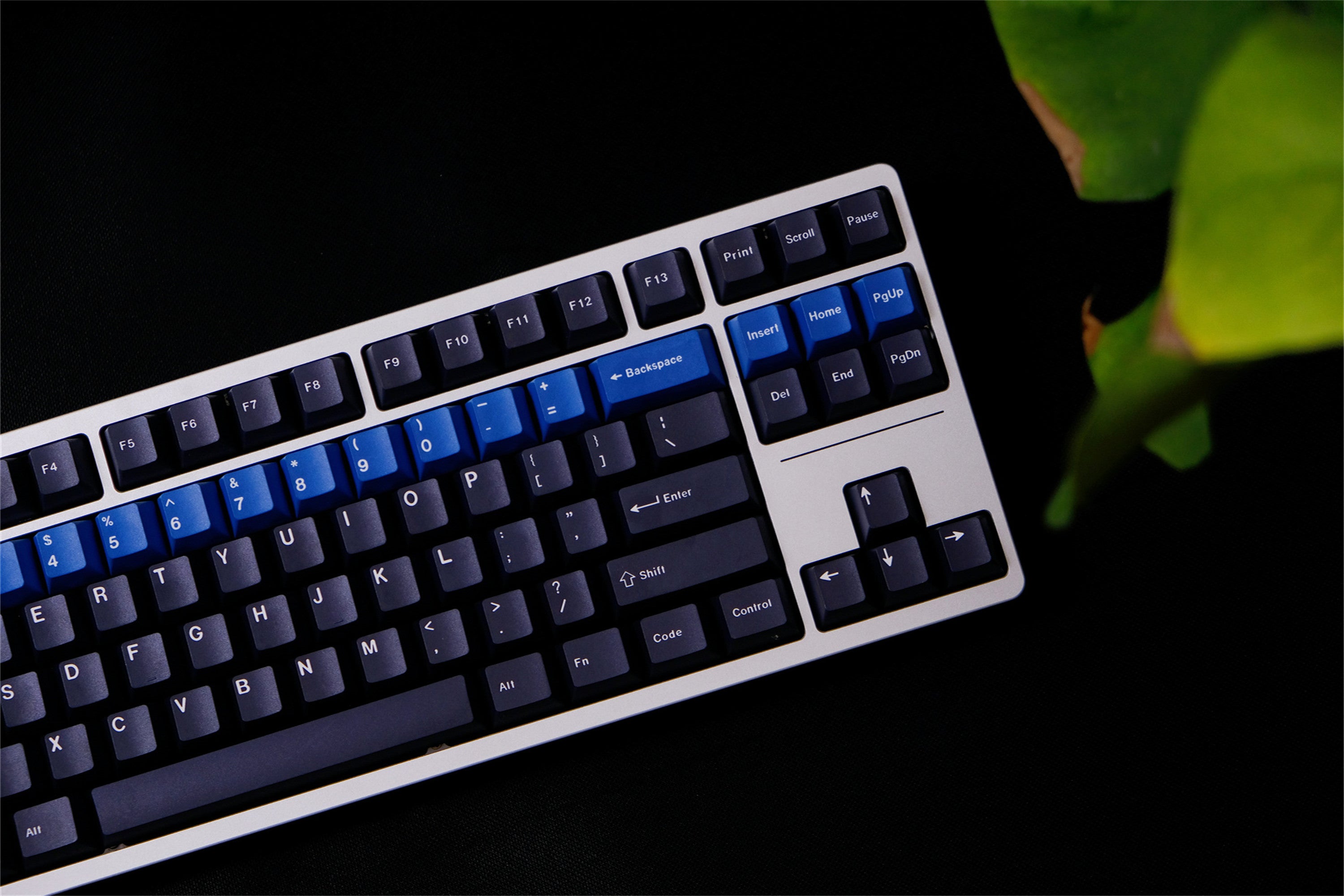 Blue Alert Black Keycaps