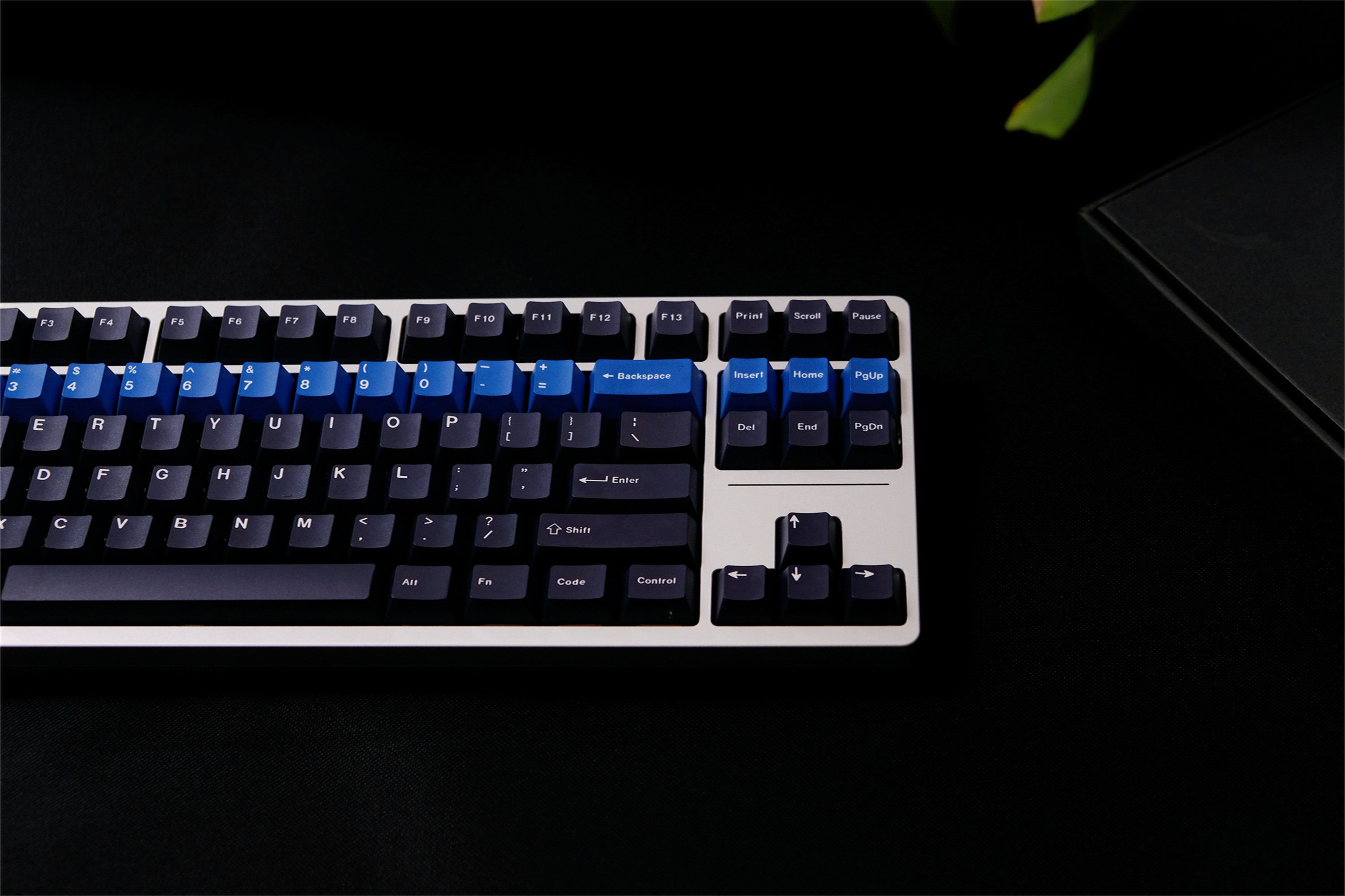 Blue Alert Black Keycaps
