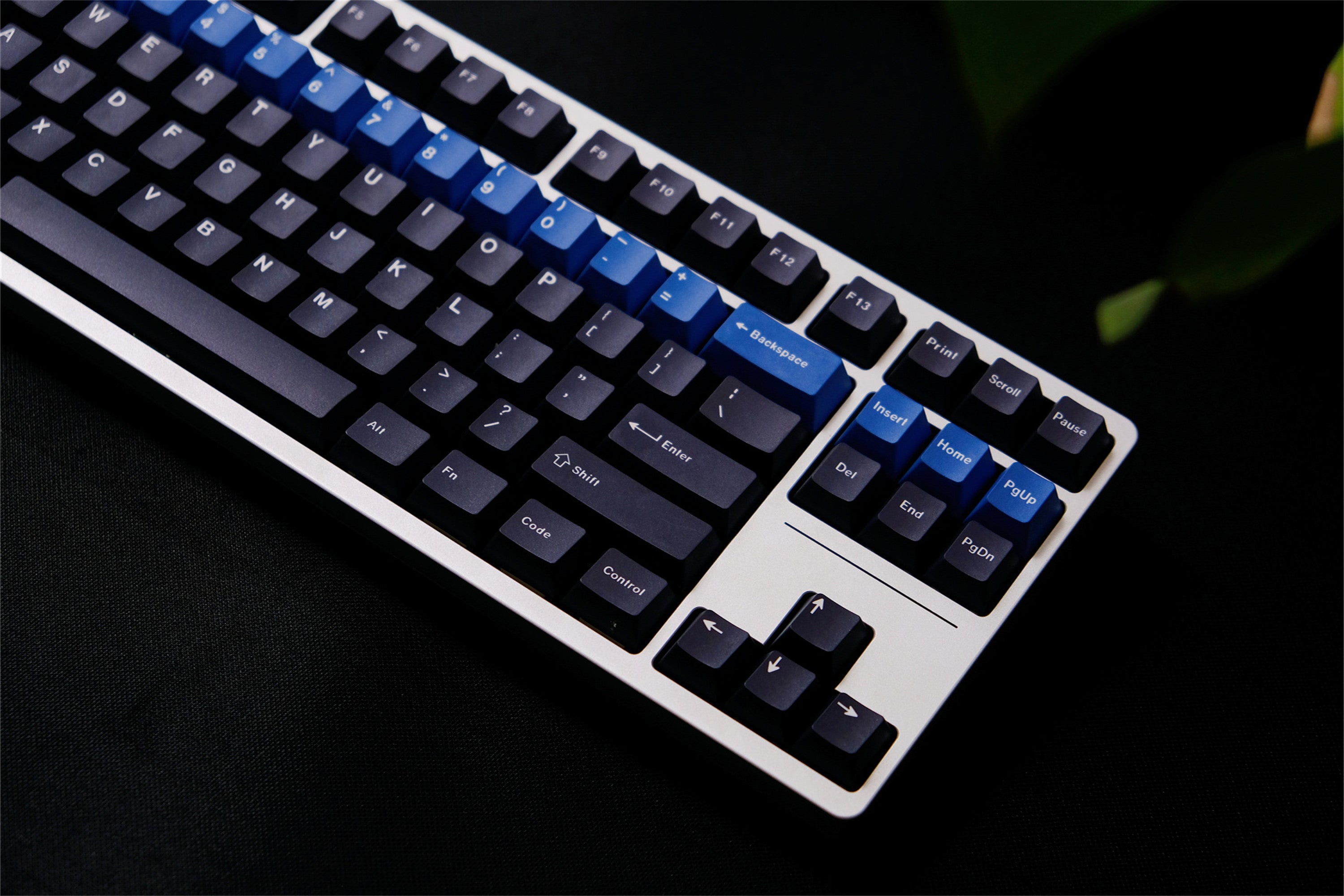 Blue Alert Black Keycaps