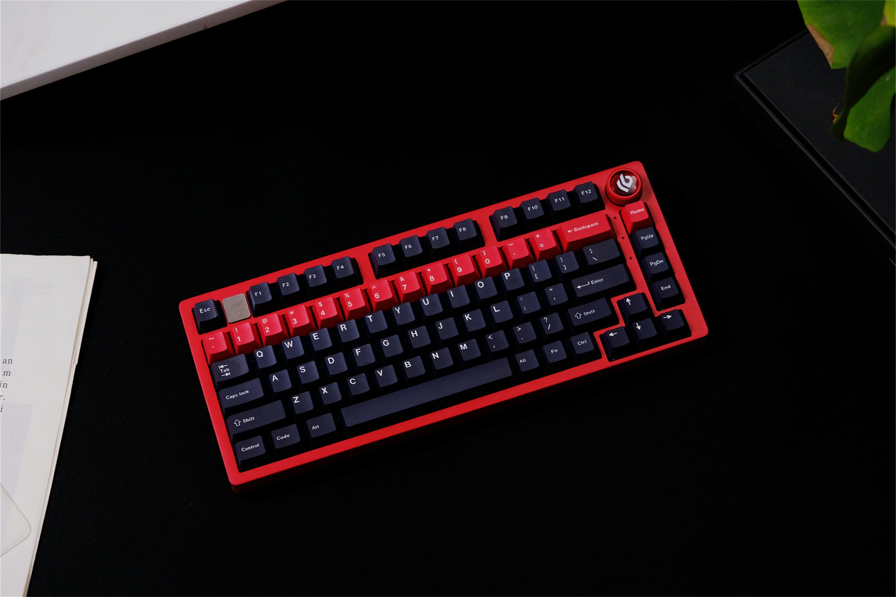 Red Alert Black Keycaps