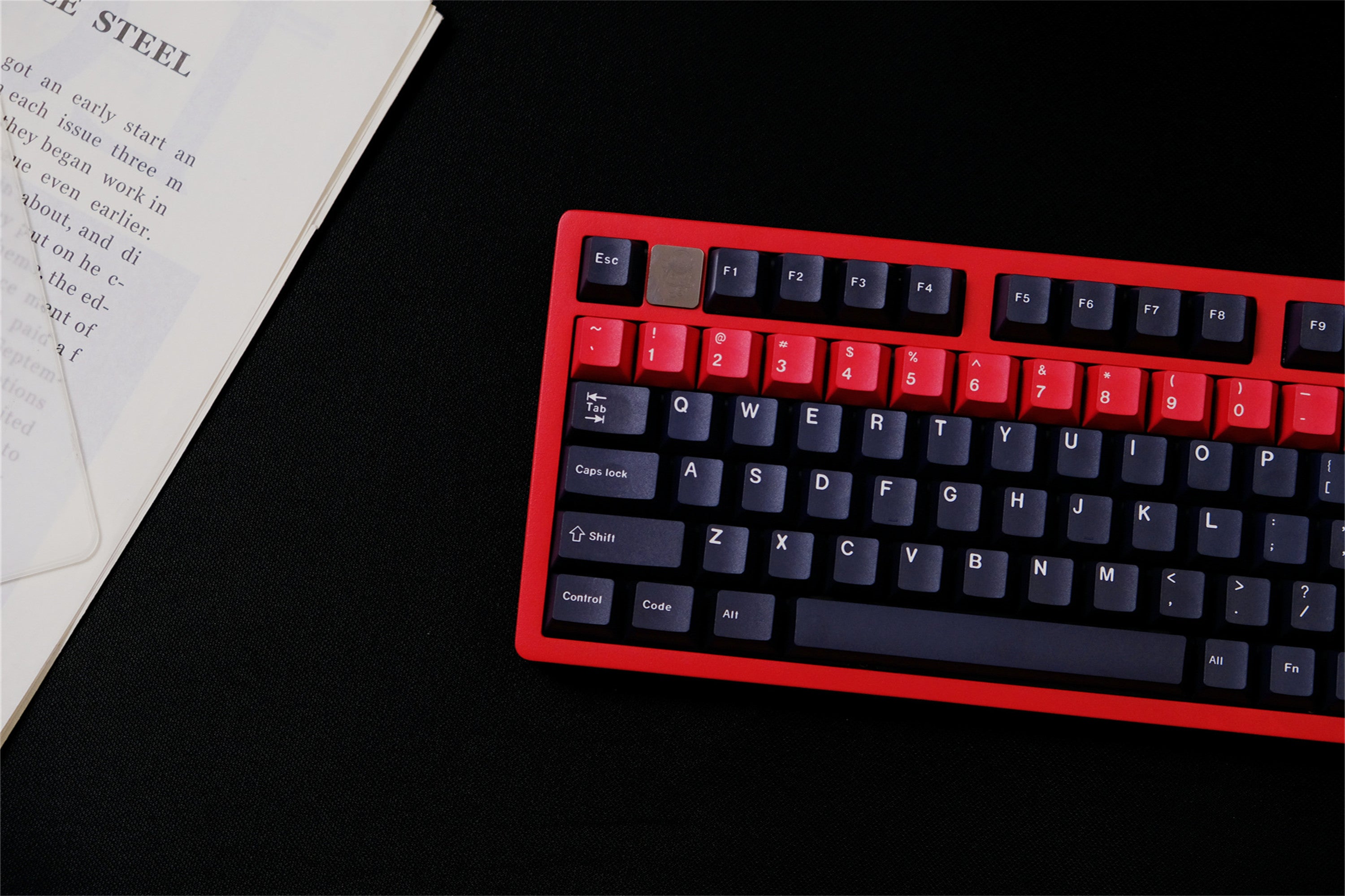 Red Alert Black Keycaps