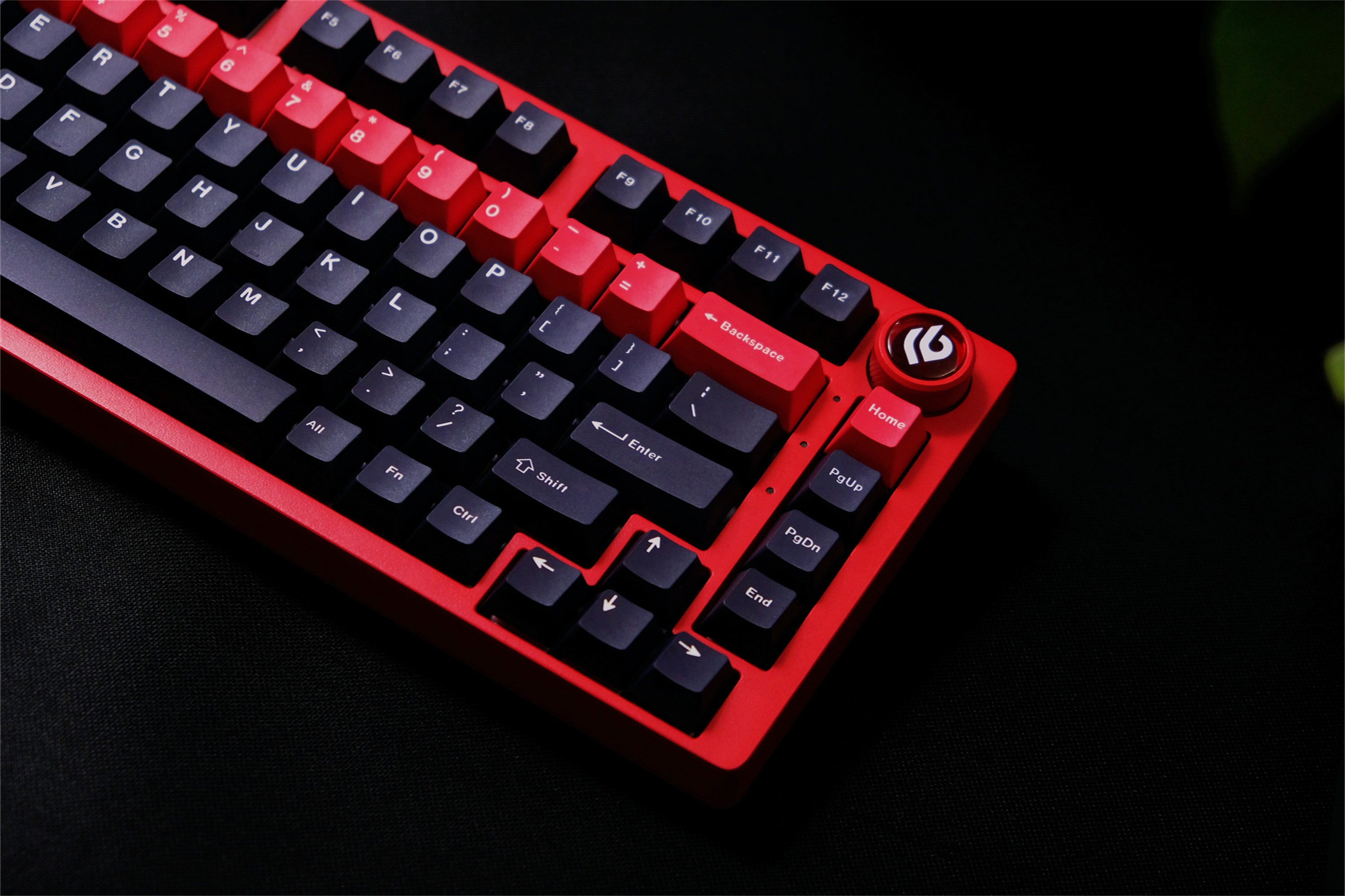 Red Alert Black Keycaps