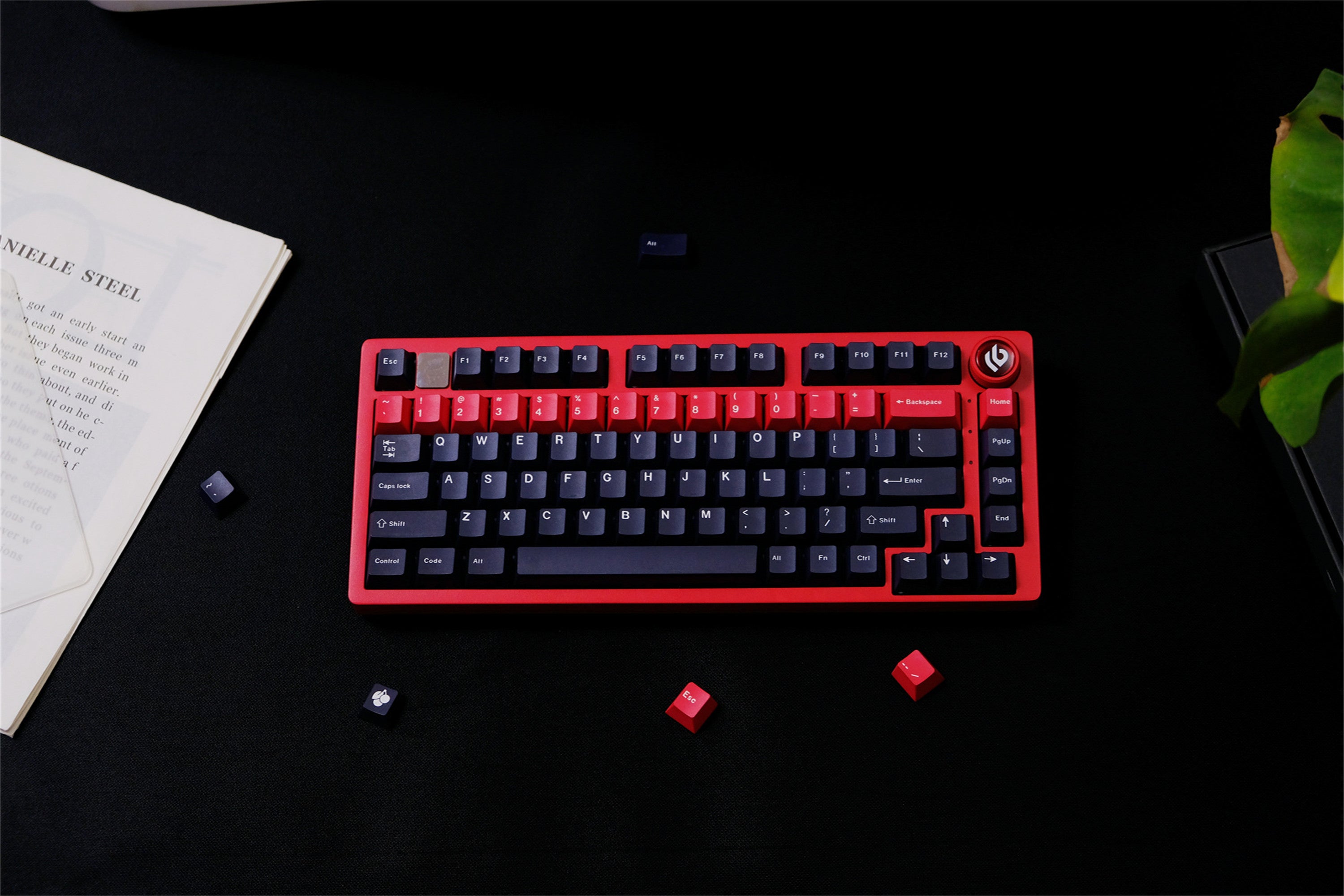 Red Alert Black Keycaps