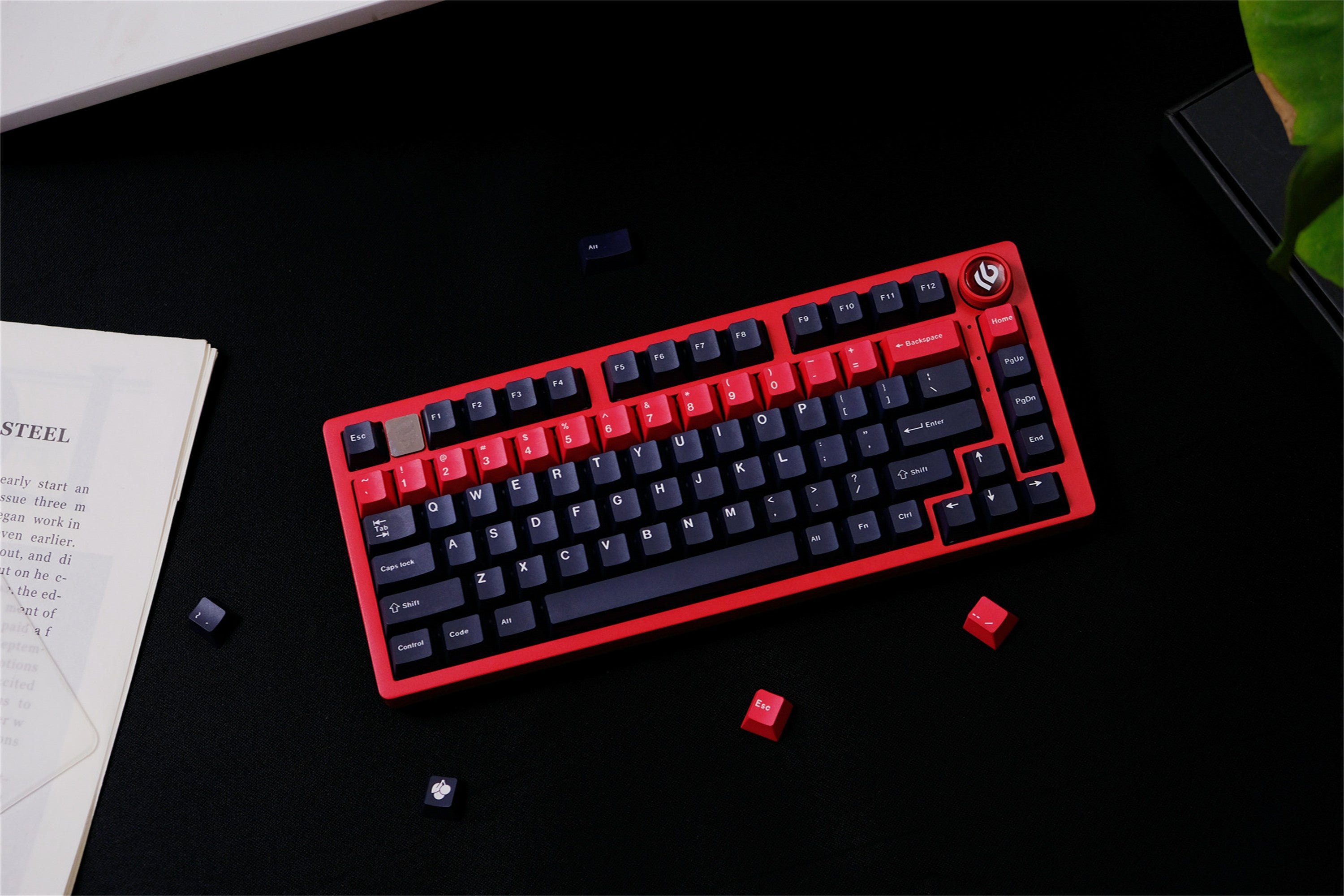 Red Alert Black Keycaps