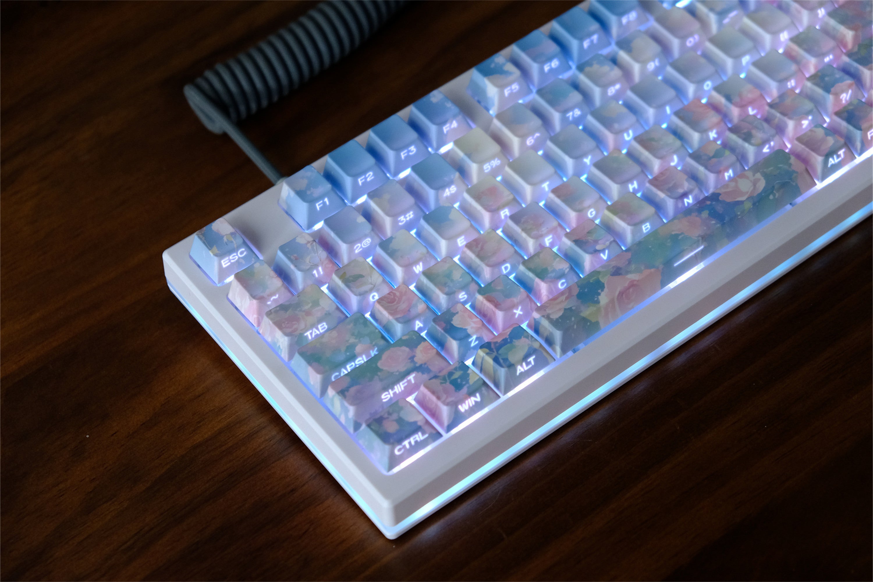 Rose Garden Side Backlight Keycaps