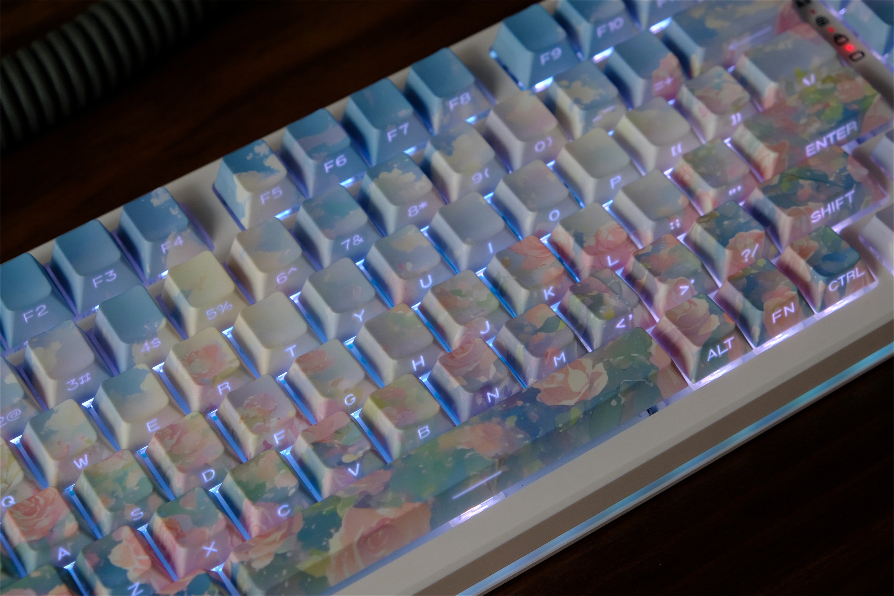 Rose Garden Side Backlight Keycaps