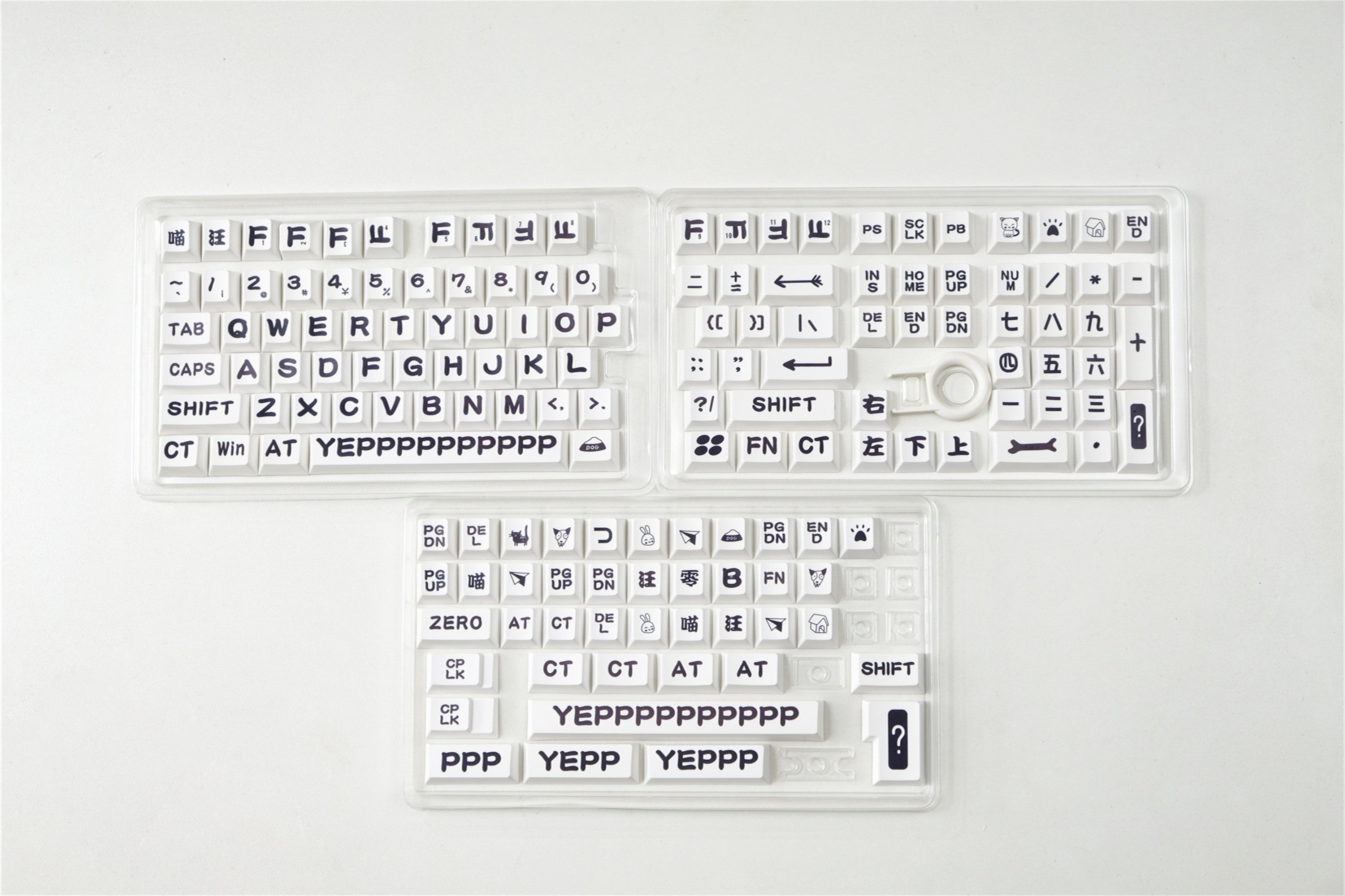 Cats Dogs Keycaps
