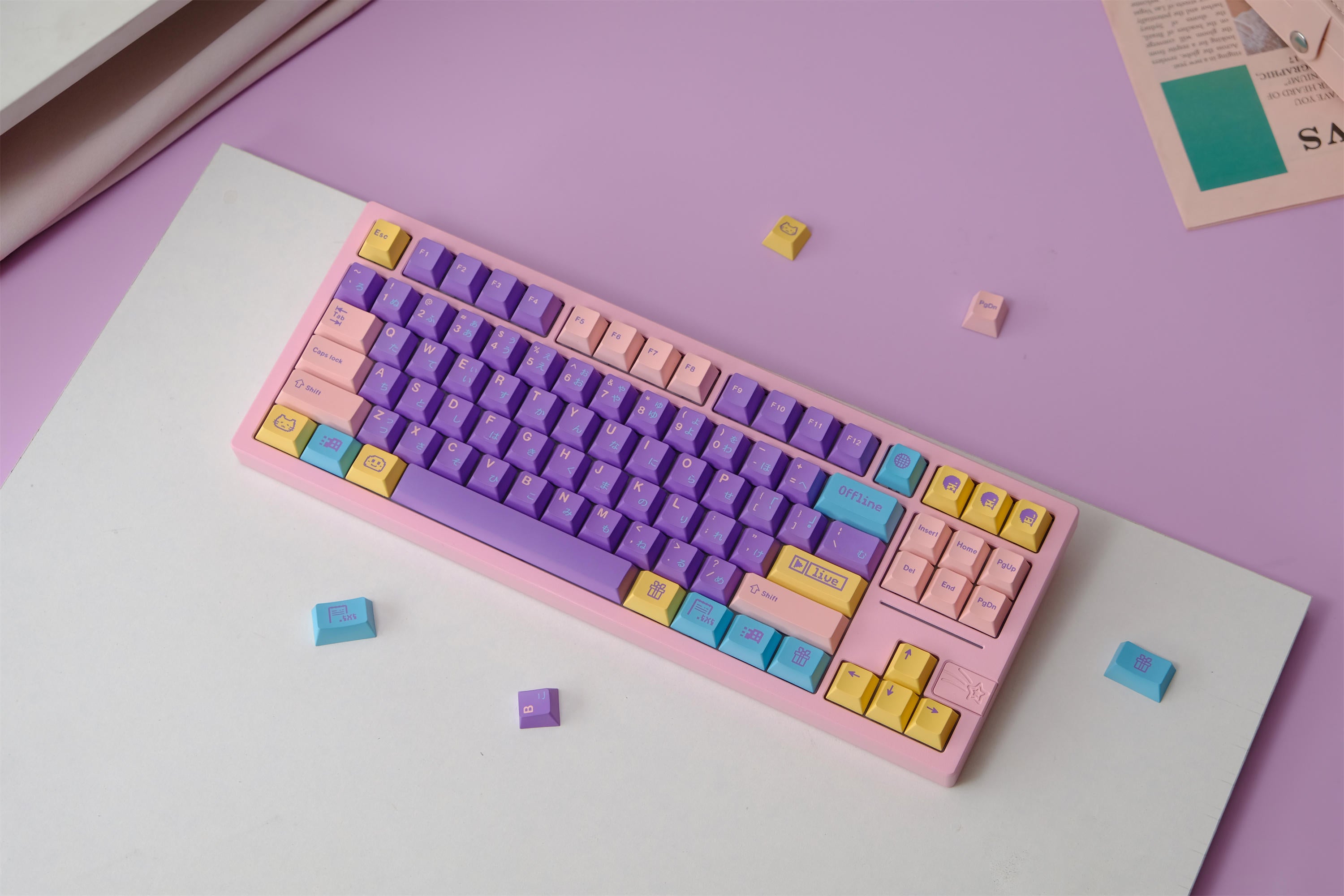 Assorted candies keycaps