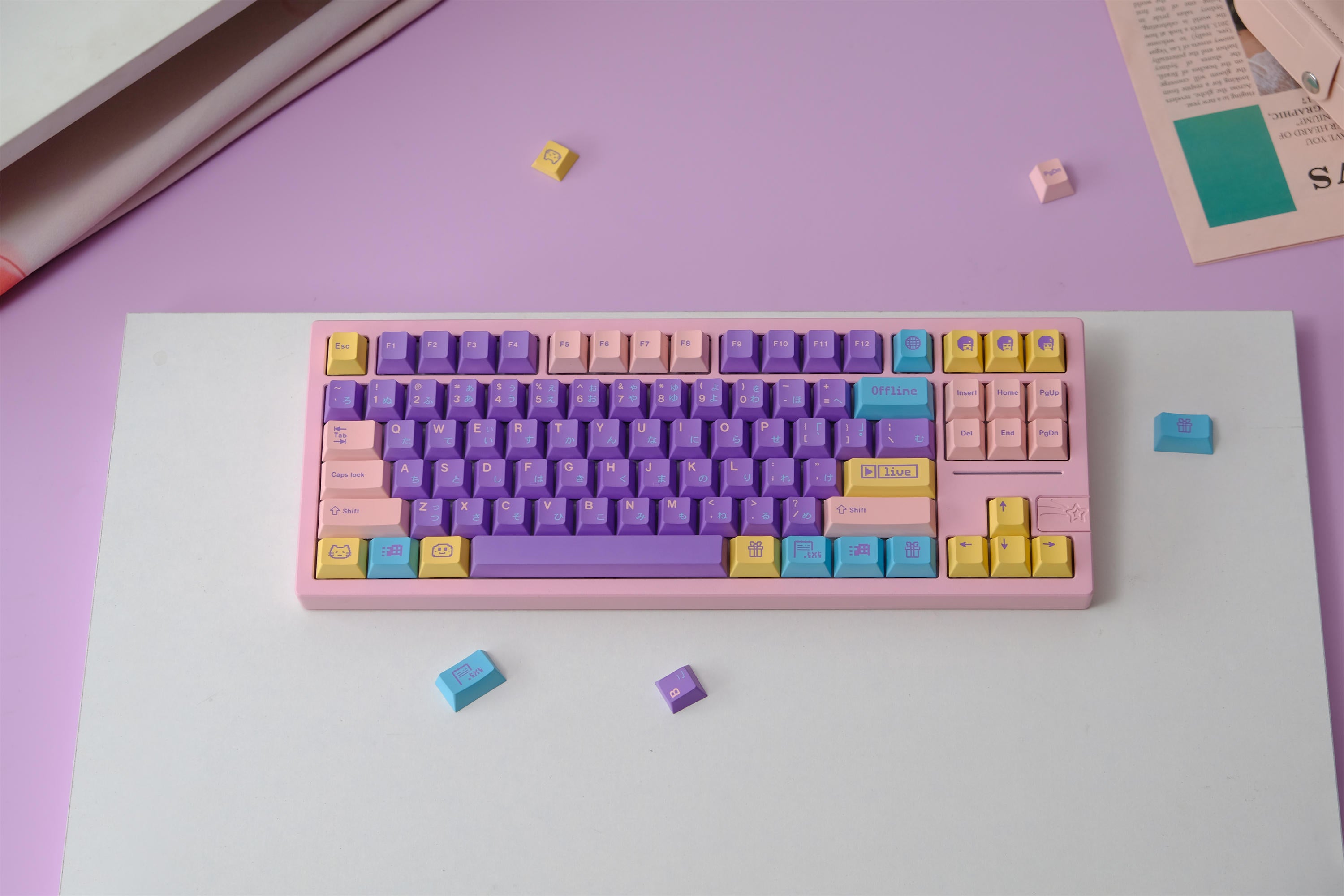 Assorted candies keycaps