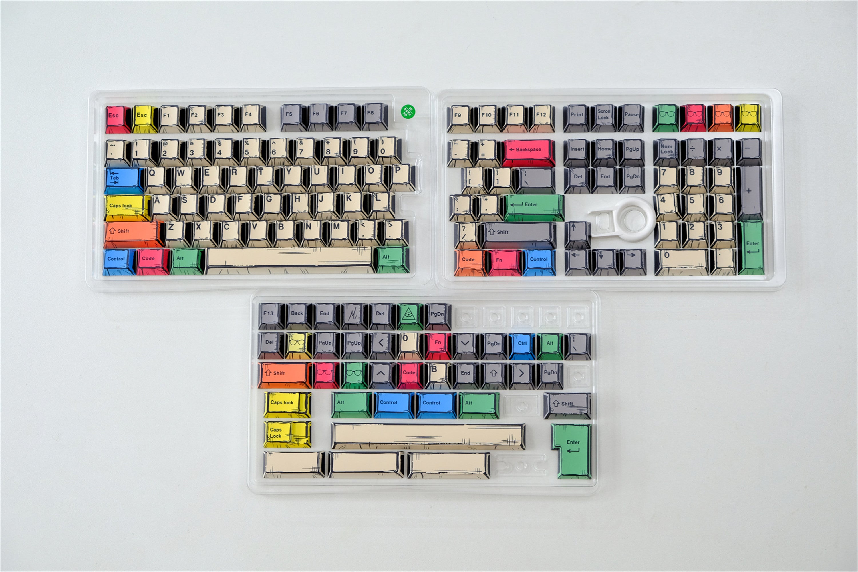 Canvas Comic Keycaps