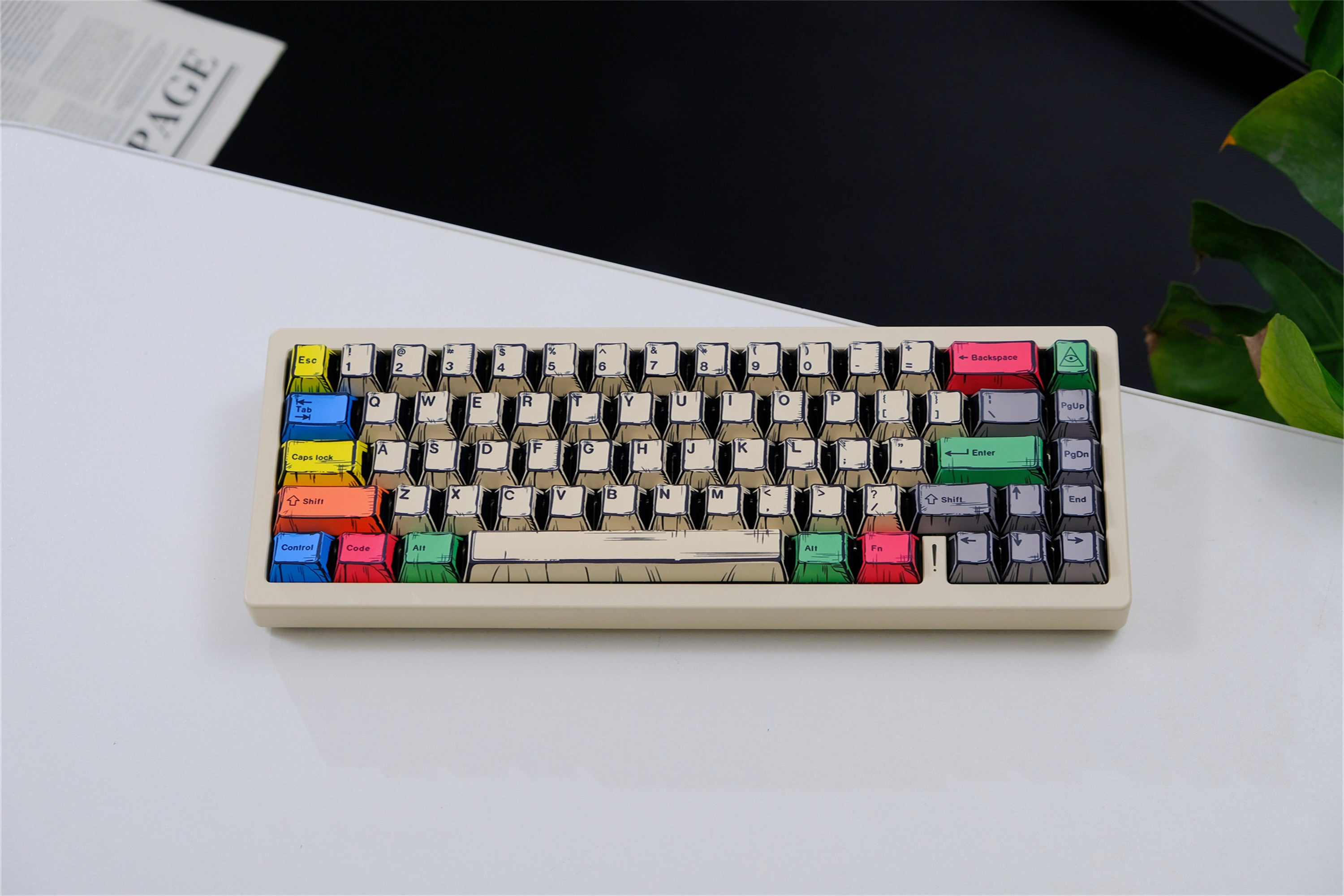 Canvas Comic Keycaps