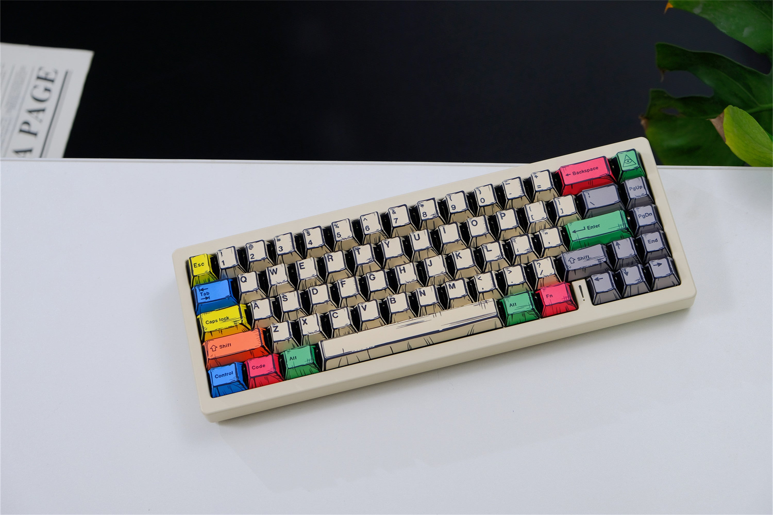 Canvas Comic Keycaps