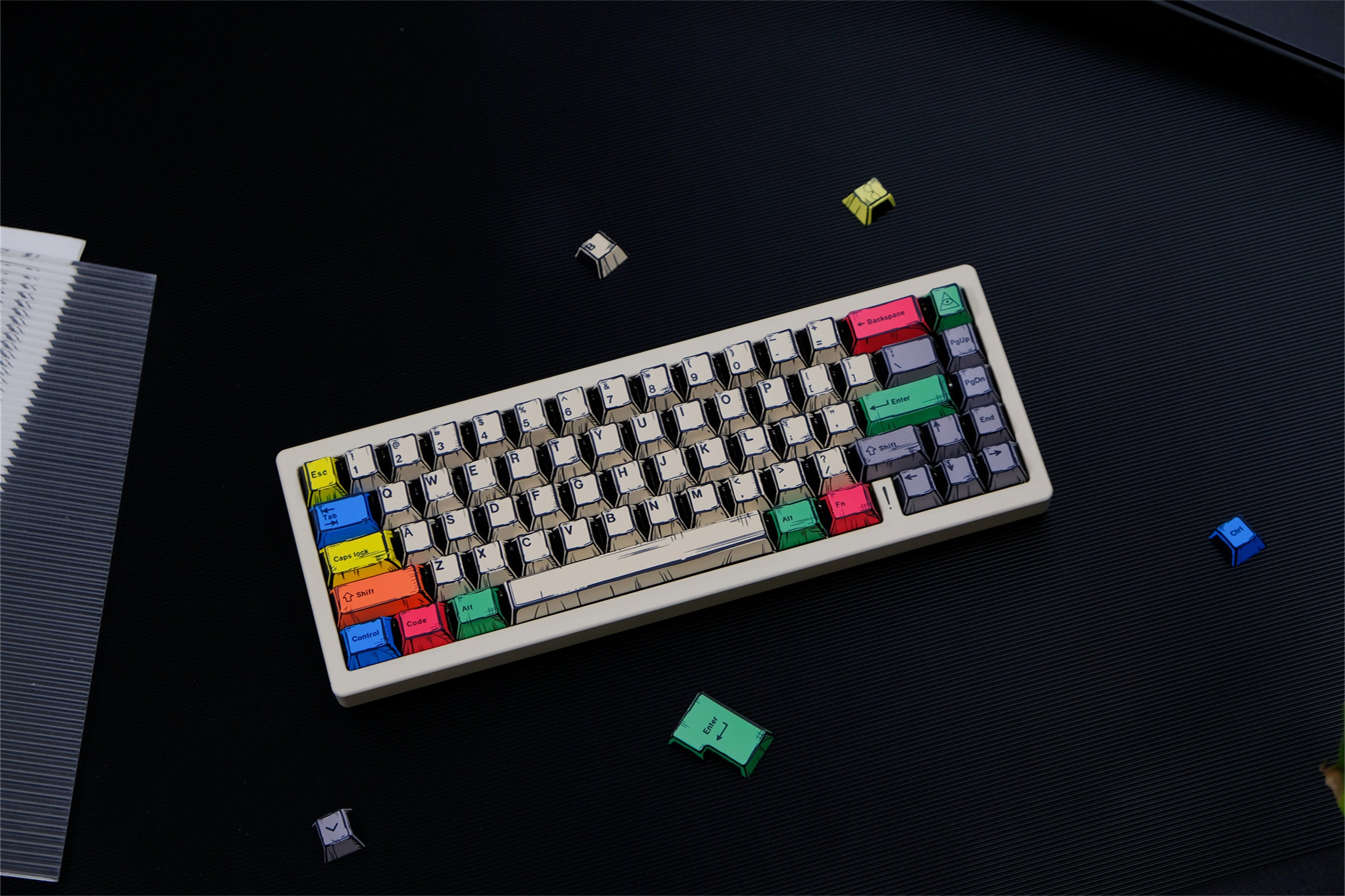 Canvas Comic Keycaps