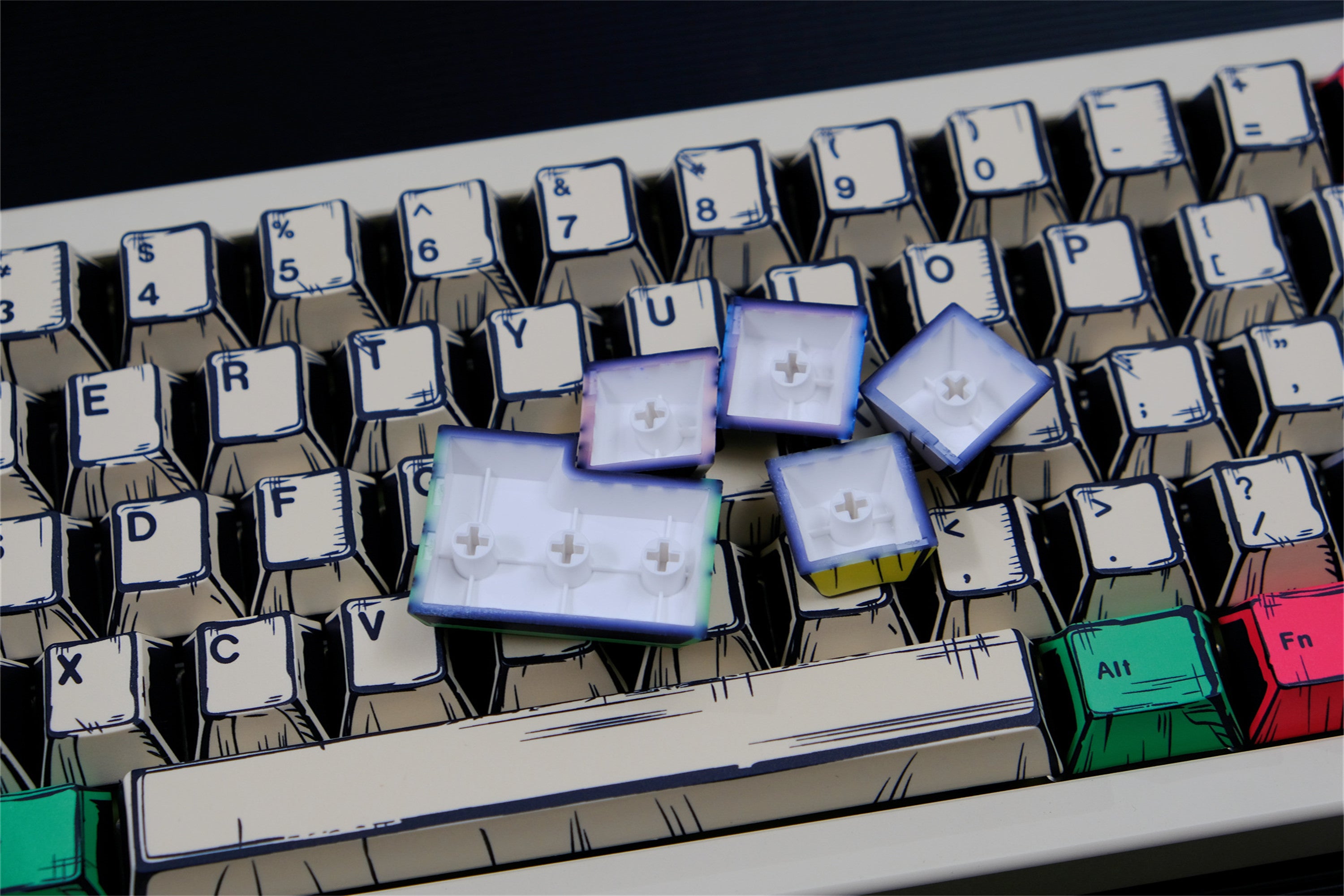 Canvas Comic Keycaps