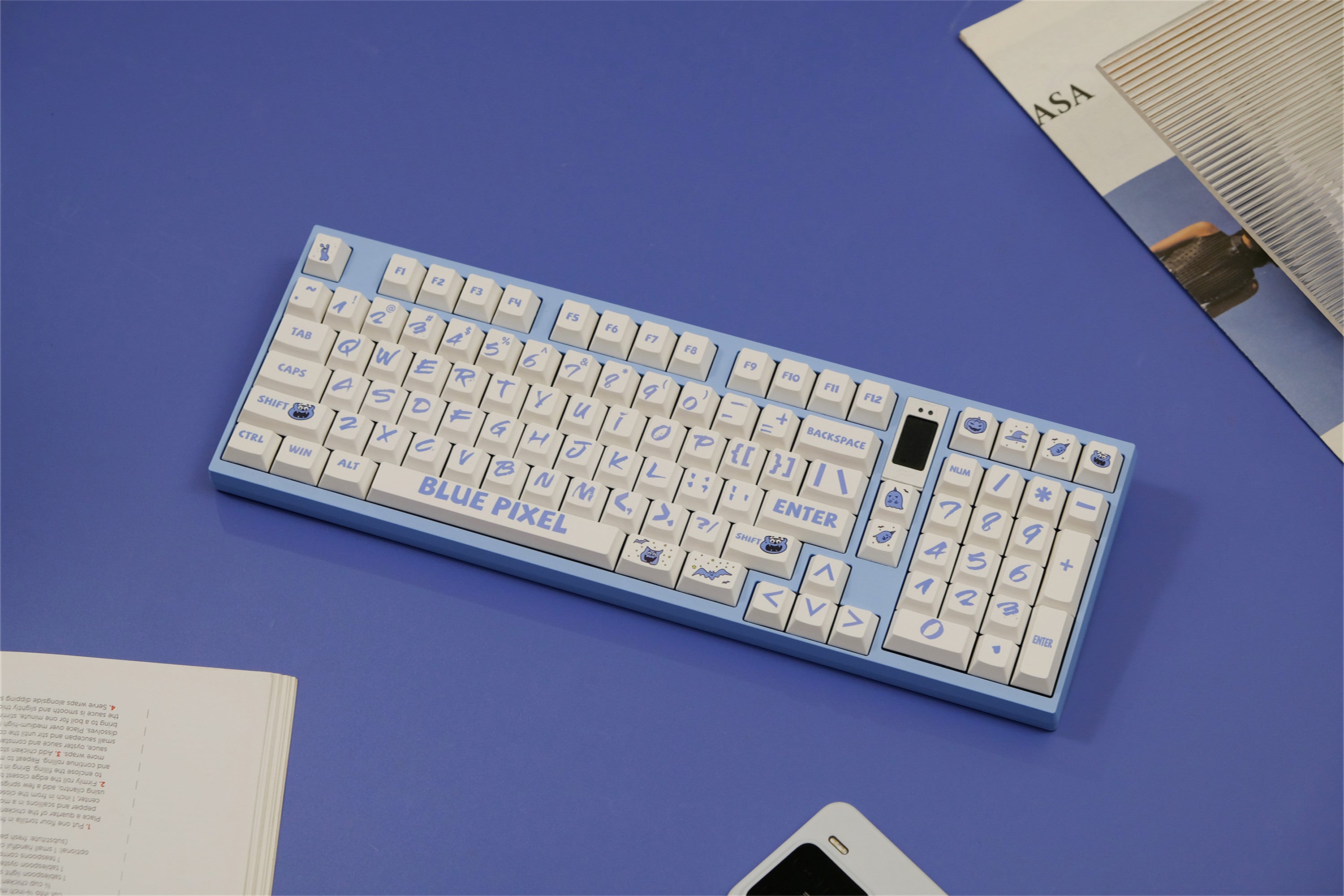 Blue Pixel Keycaps