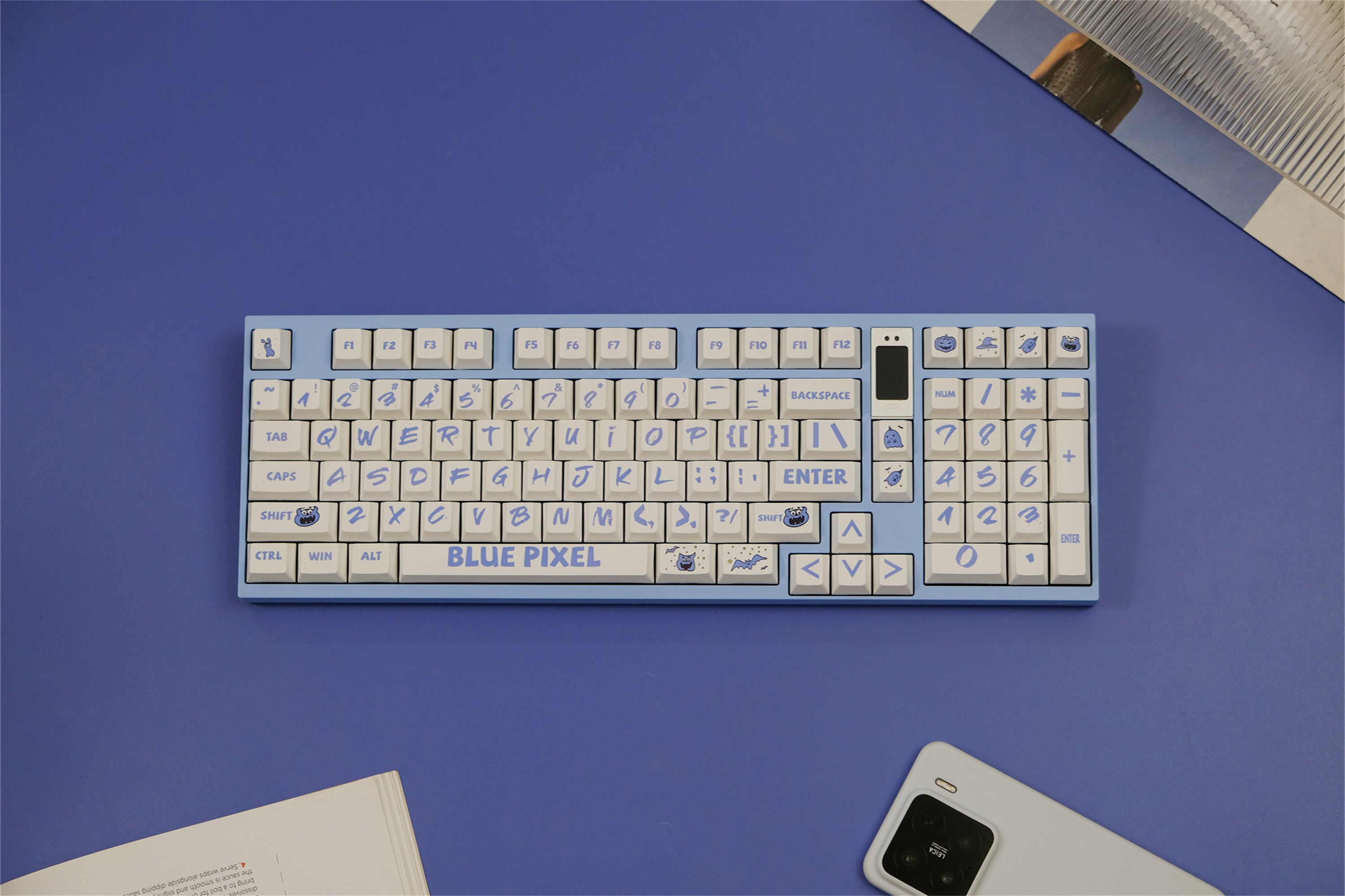 Blue Pixel Keycaps