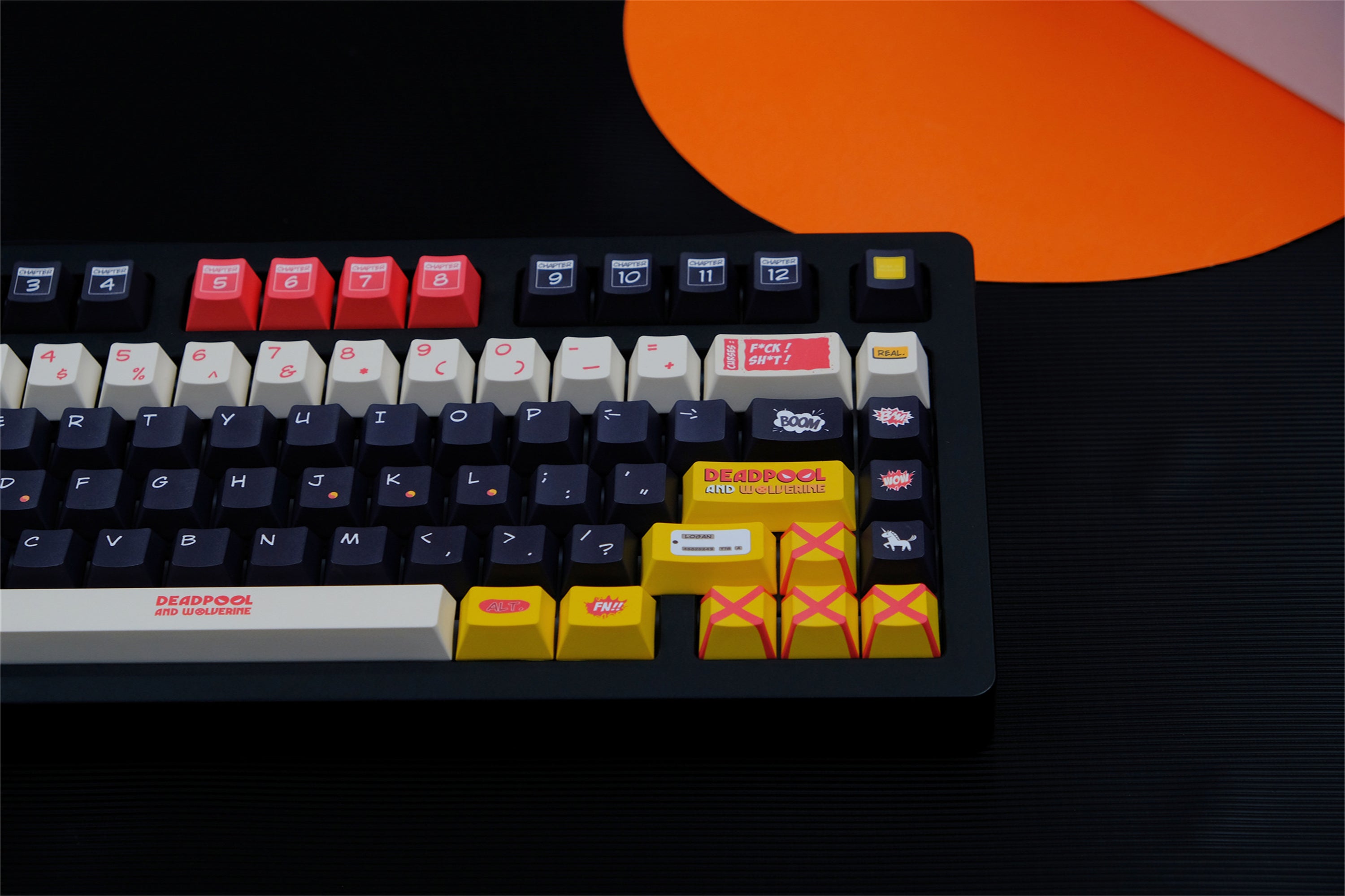 Deadpool Wolverine Keycaps