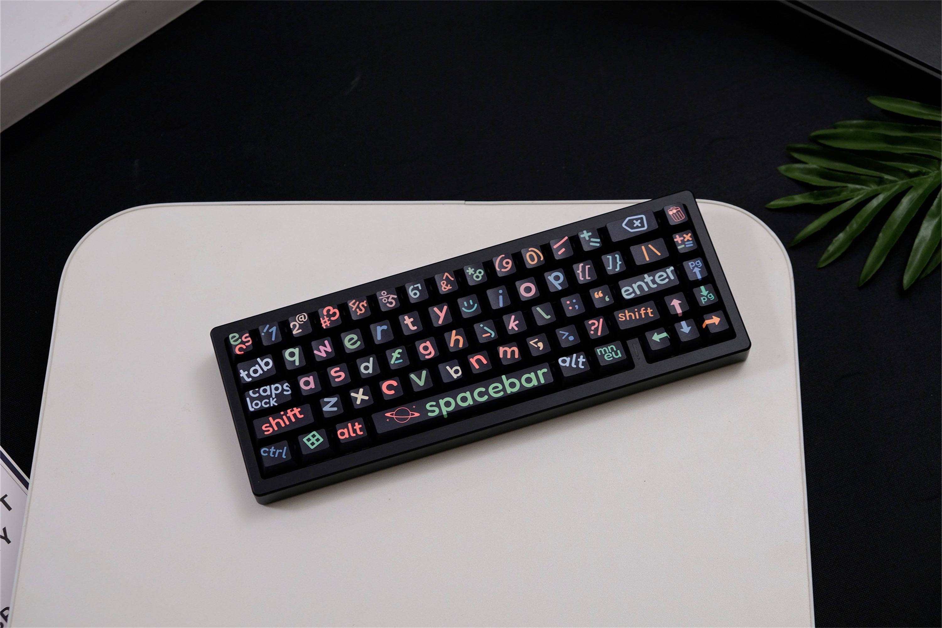 Large Black Lettering Keycaps