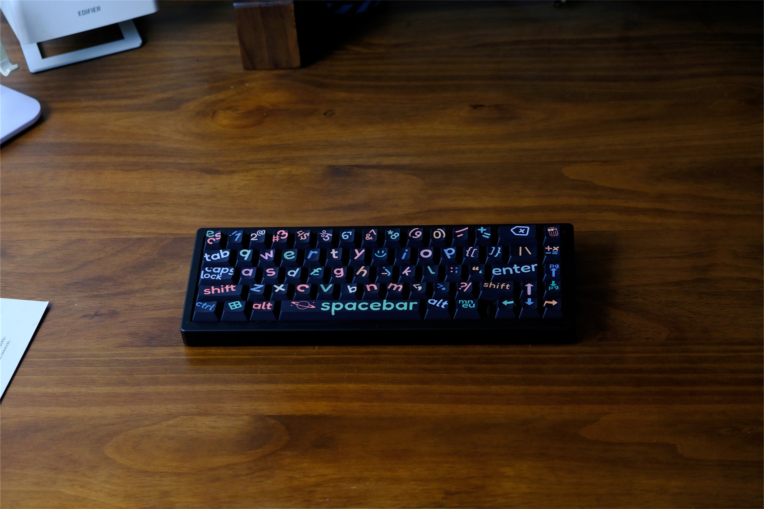Large Black Lettering Keycaps