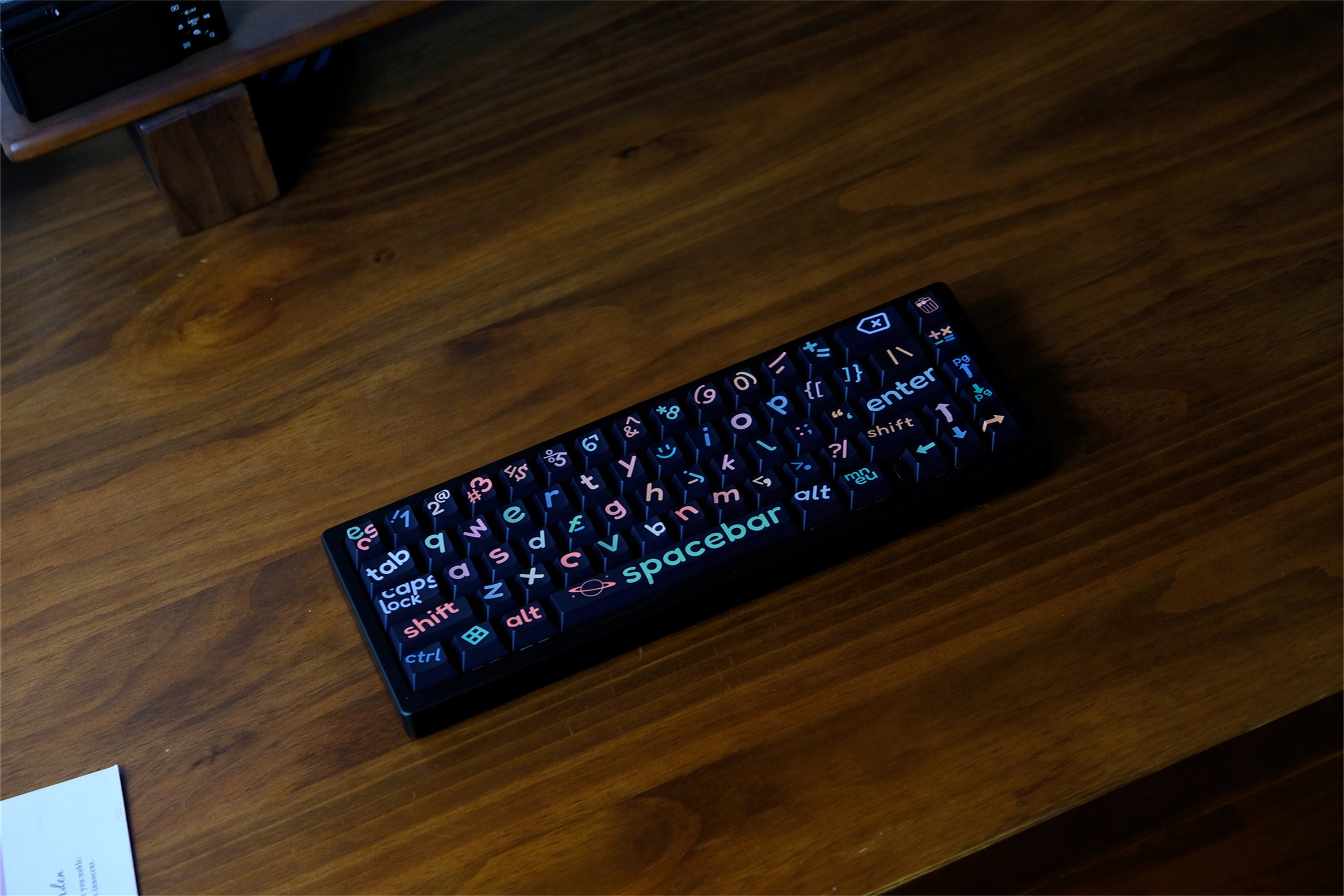Large Black Lettering Keycaps