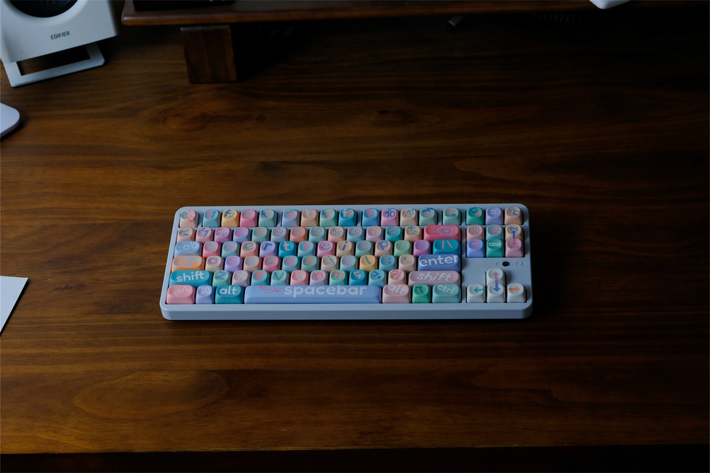 Large Pink Lettering Keycaps