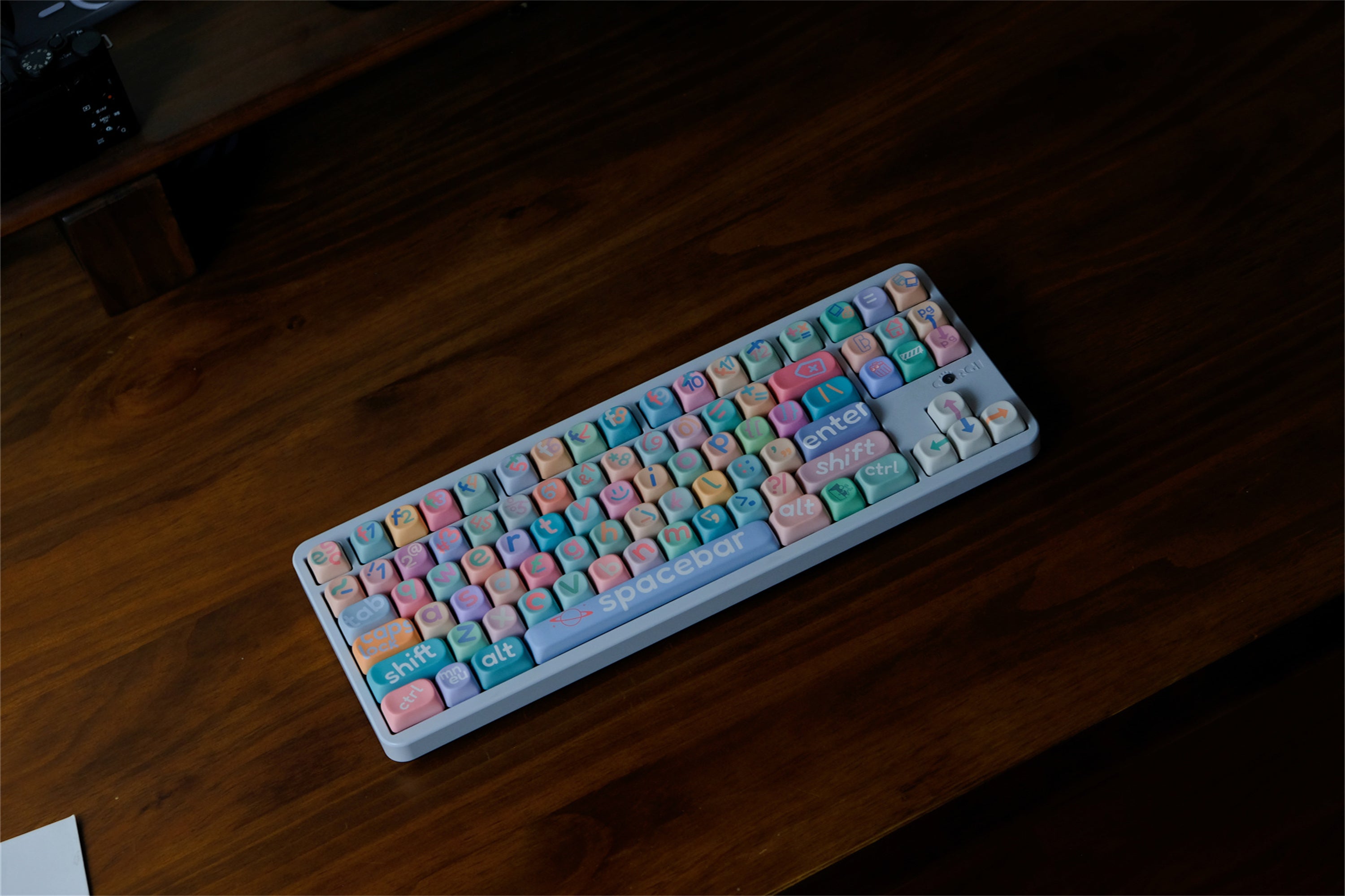 Large Pink Lettering Keycaps