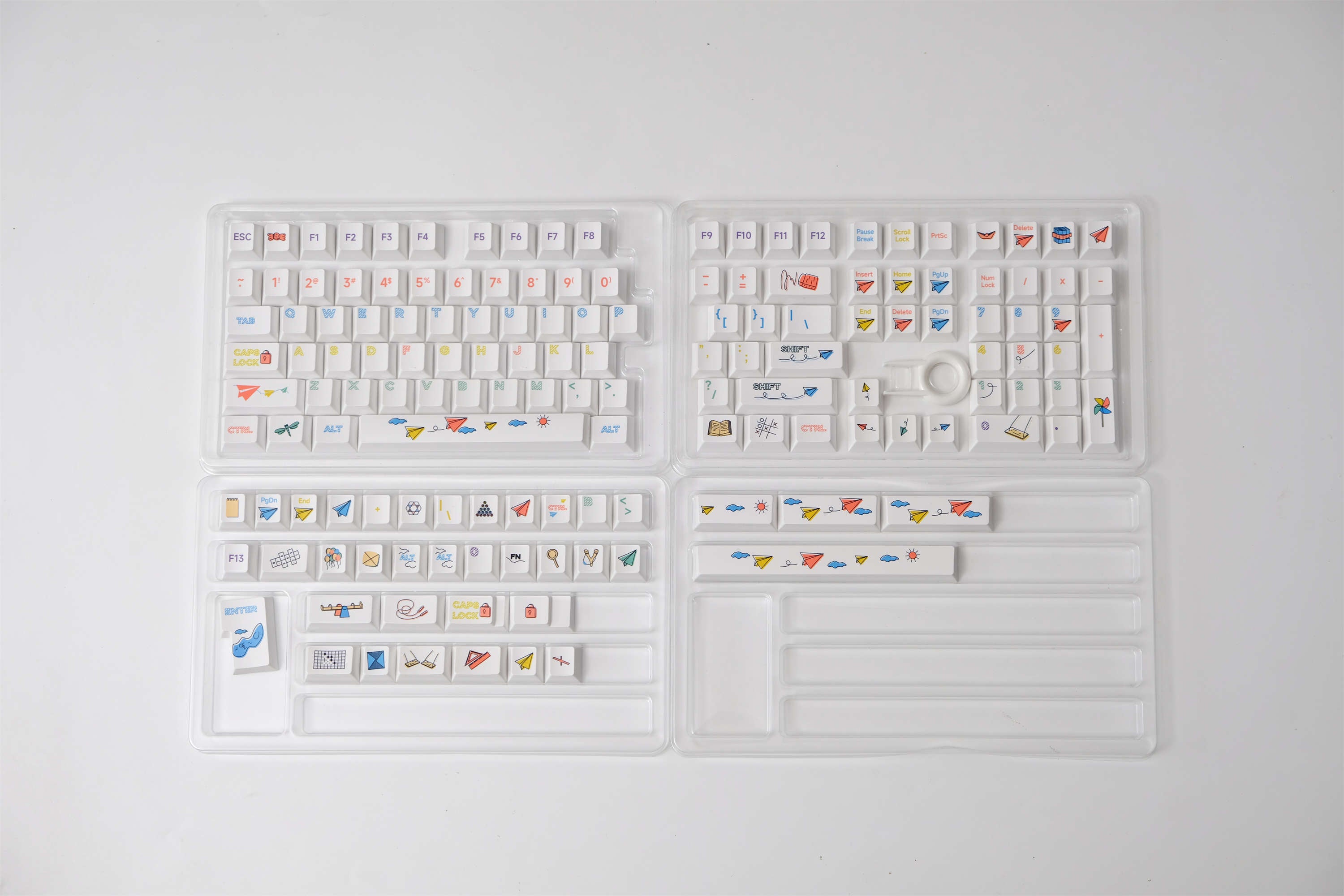 Paper Plane keycaps