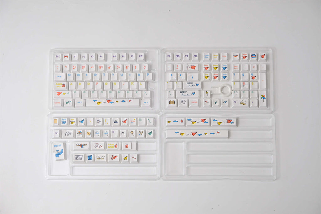 Paper Plane keycaps
