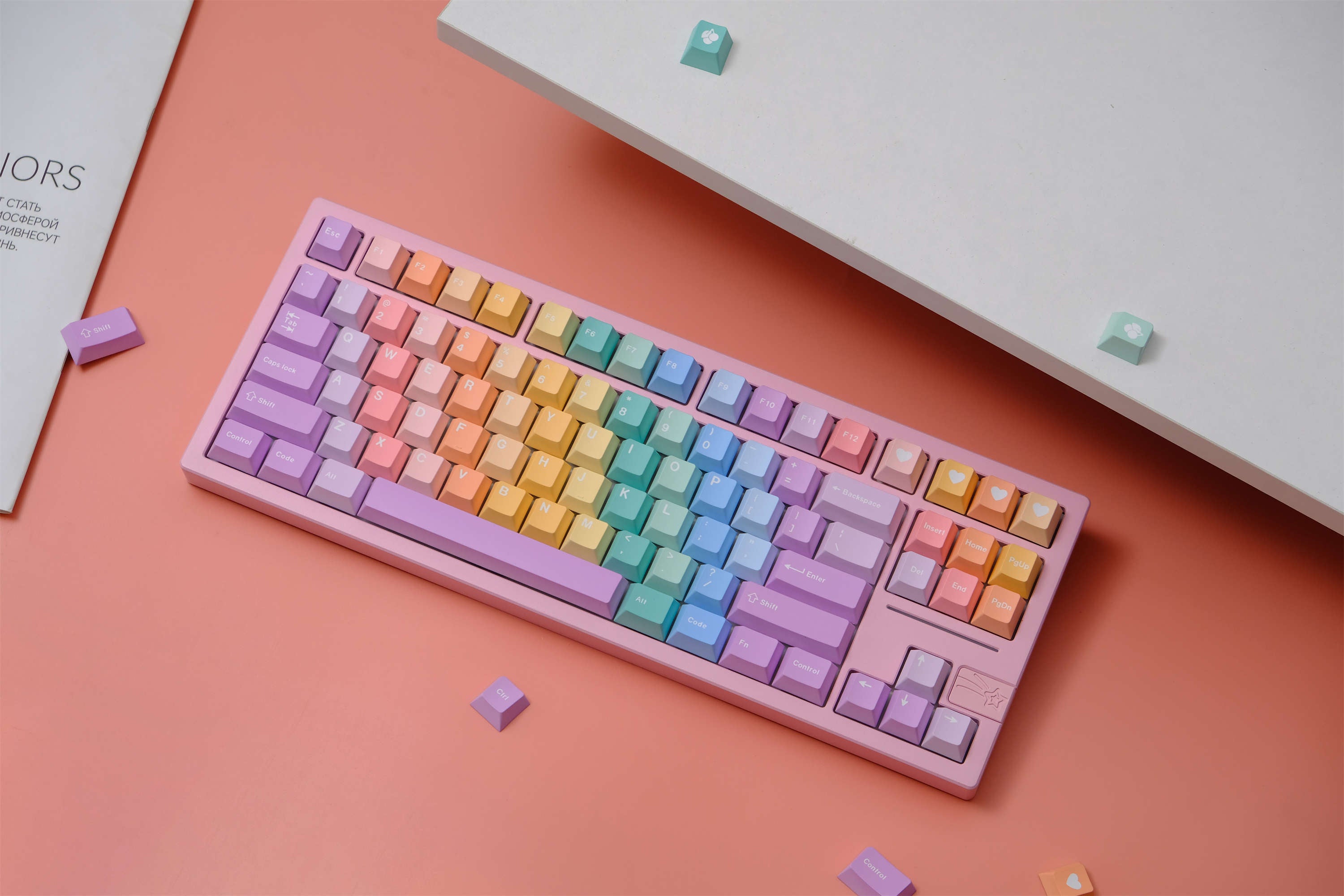 Soft Candy Cherry keycaps
