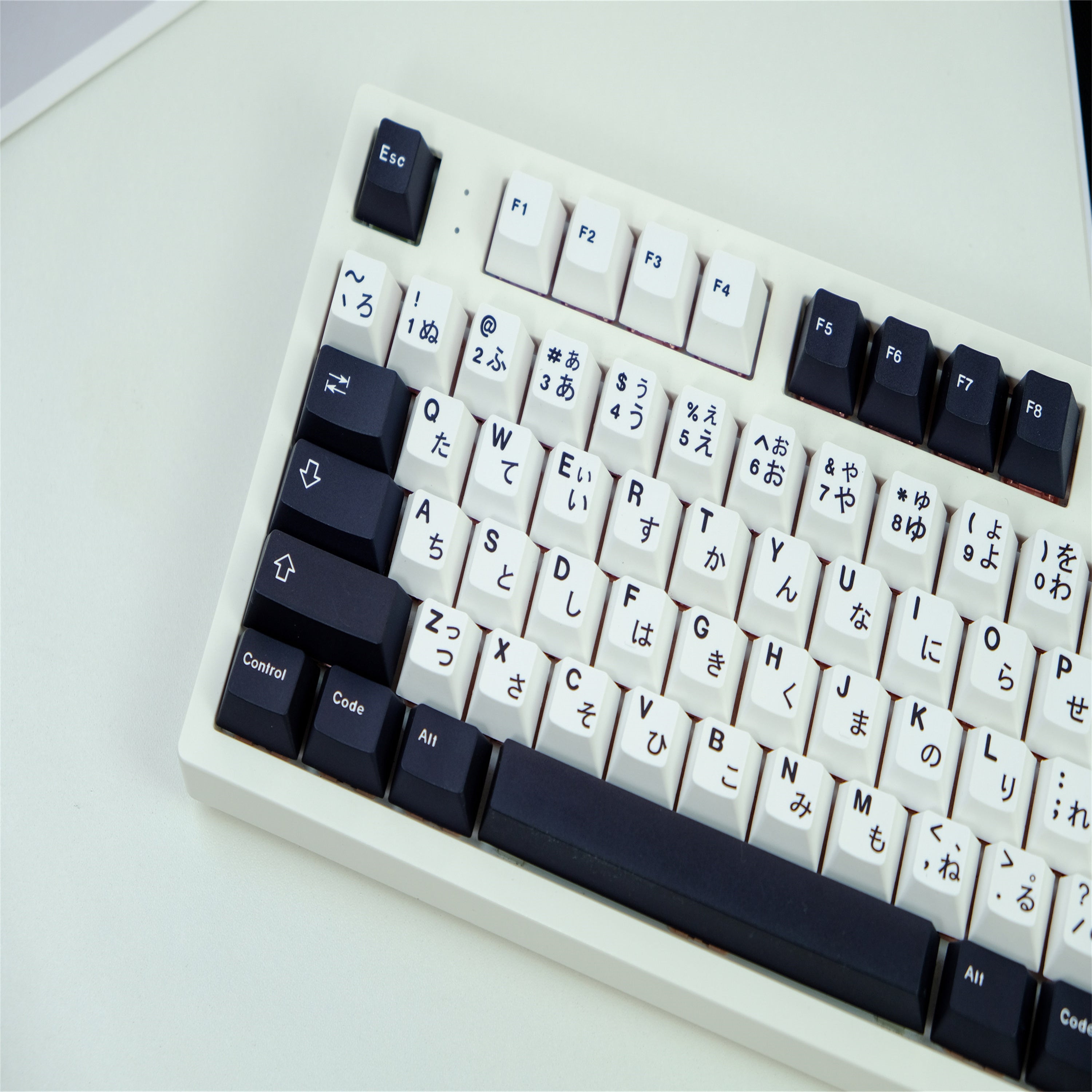 WOB Black White keycaps