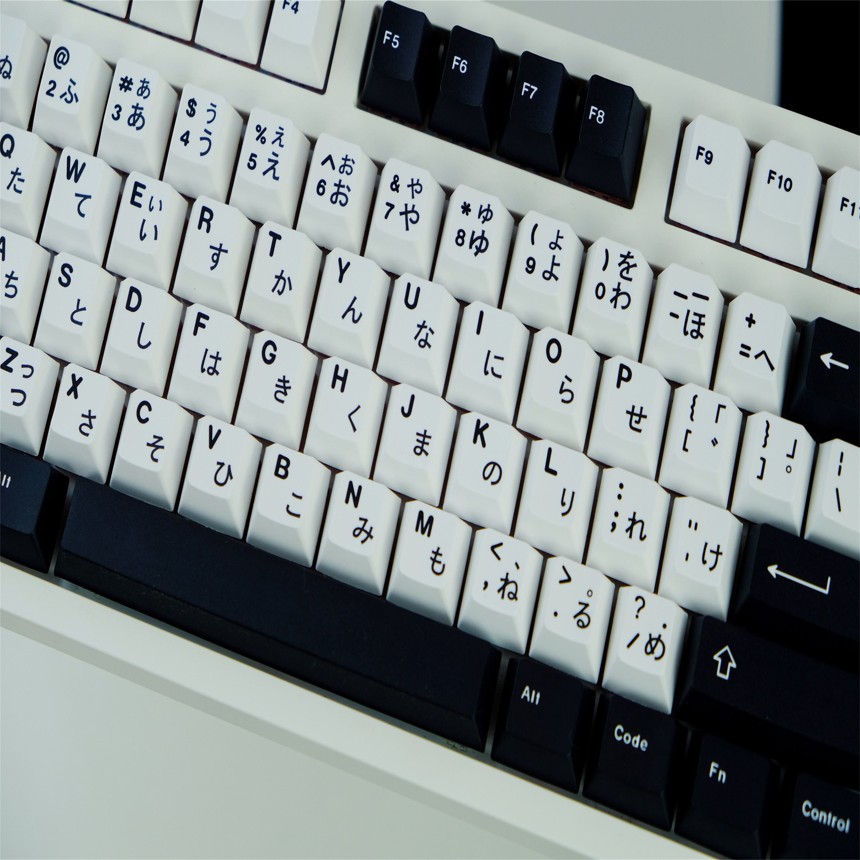 WOB Black White keycaps